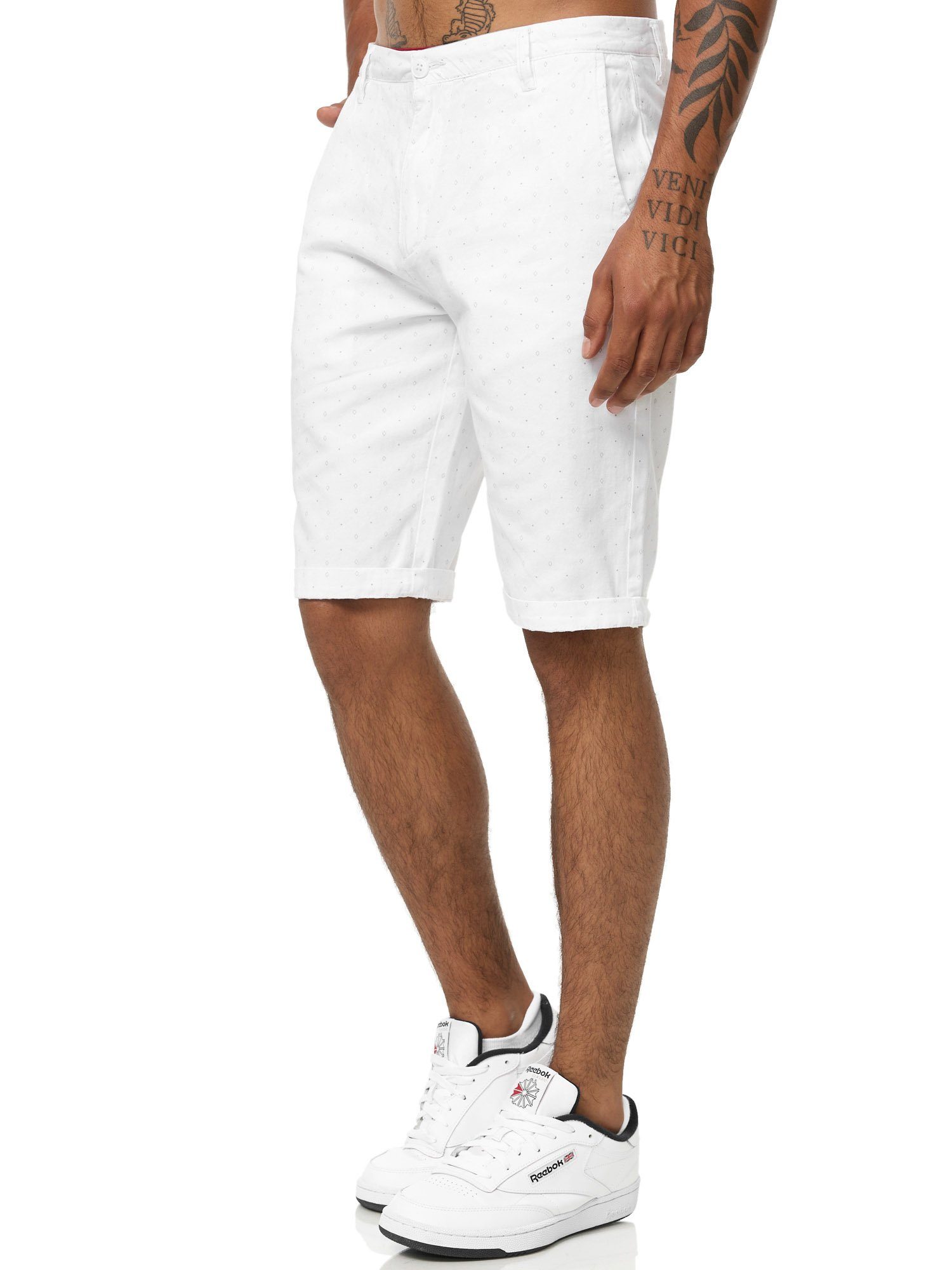 Tazzio A202 weiß Shorts Hose Chino Chinoshorts