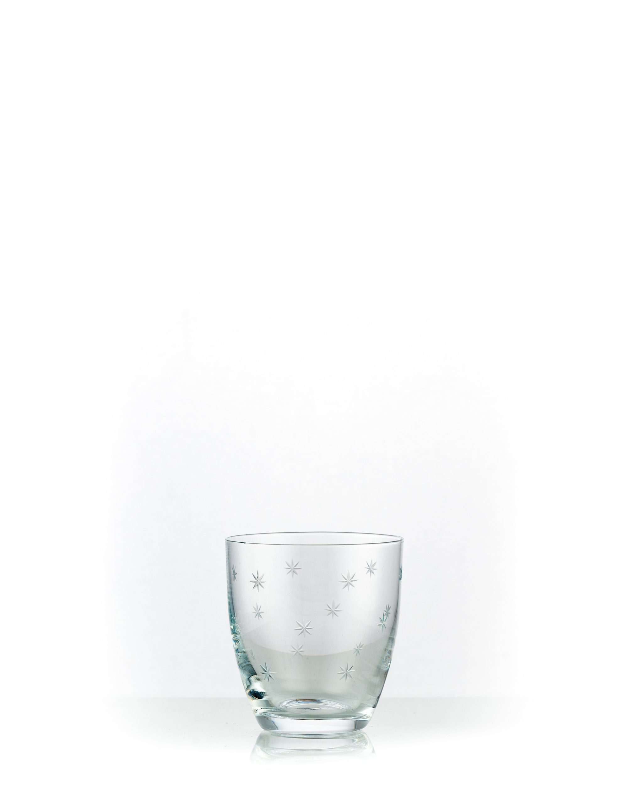 Crystalex Whiskyglas Kate Sterne geschliffen Wassergläser 300 ml 6er Set, Kristallglas, geschliffen, Stern eingeschliffenn, Kristallglas