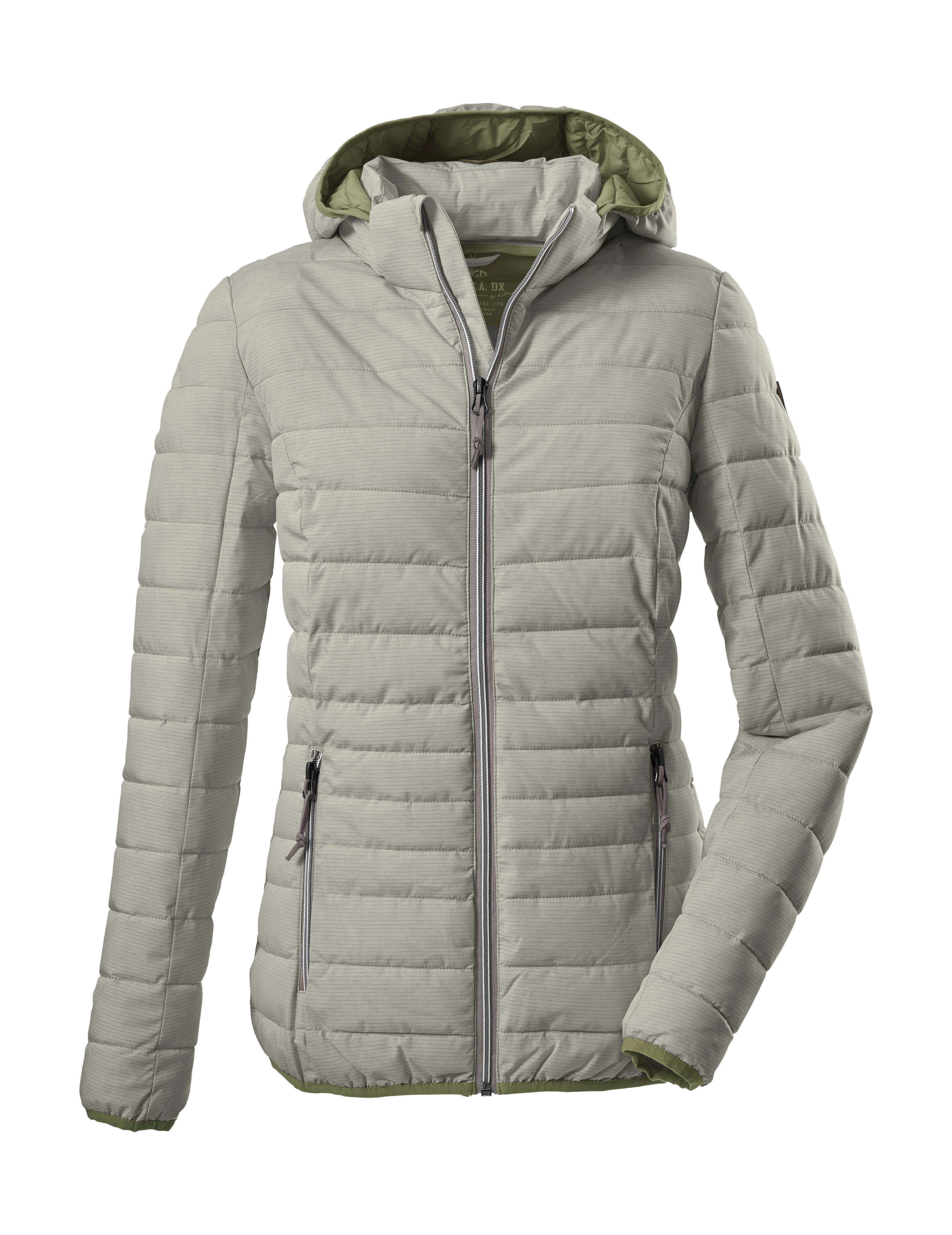 G.I.G.A. DX by killtec Steppjacke Uyaka Stripe Leichte, warme Steppjacke mit abnehmbarer Kapuze und Zipper-Taschen