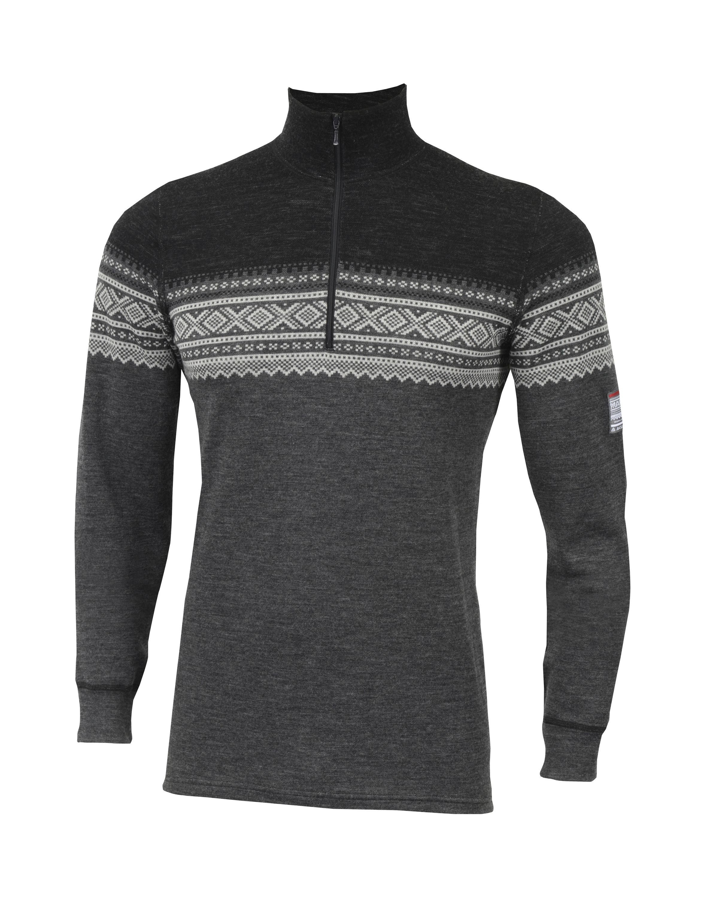 Aclima Strickfleece-Pullover DesignWool Marius Mockneck - günstig online kaufen