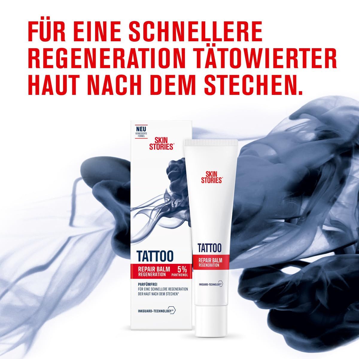 SKIN STORIES Körperlotion Repair Balm (40 ml), beruhigende Tattoo Pflege, 1-tlg.