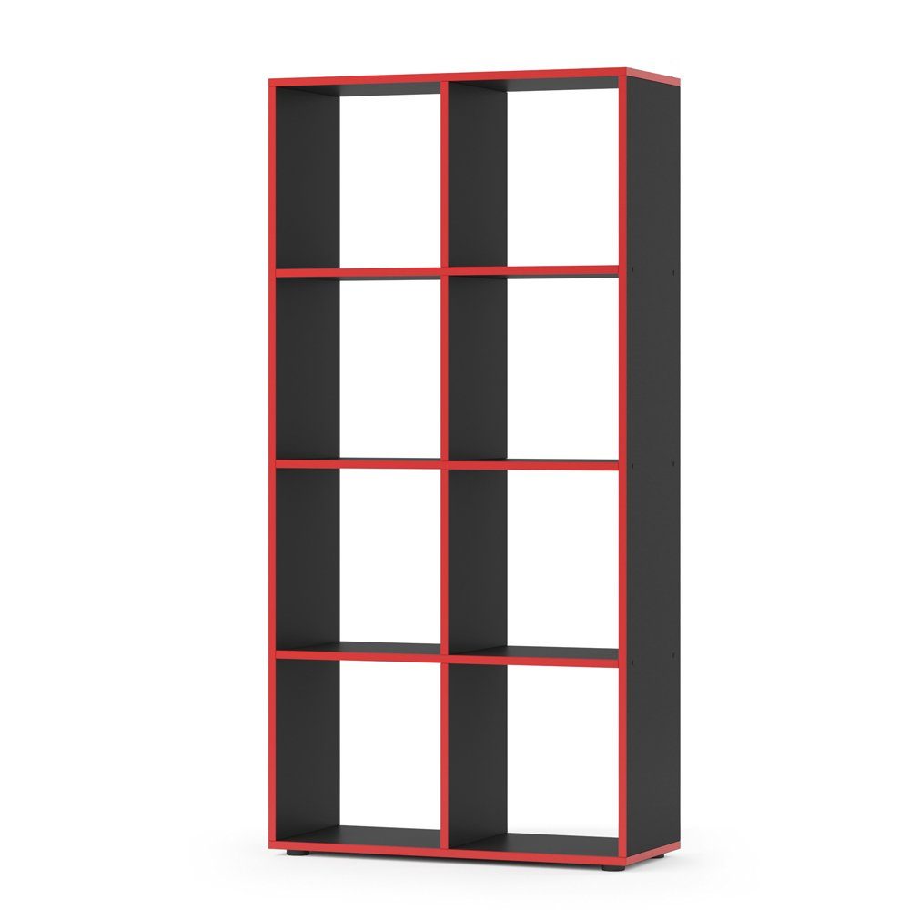 Vicco Raumteiler Scutum, Schwarz/Rot, 72 x günstig online kaufen