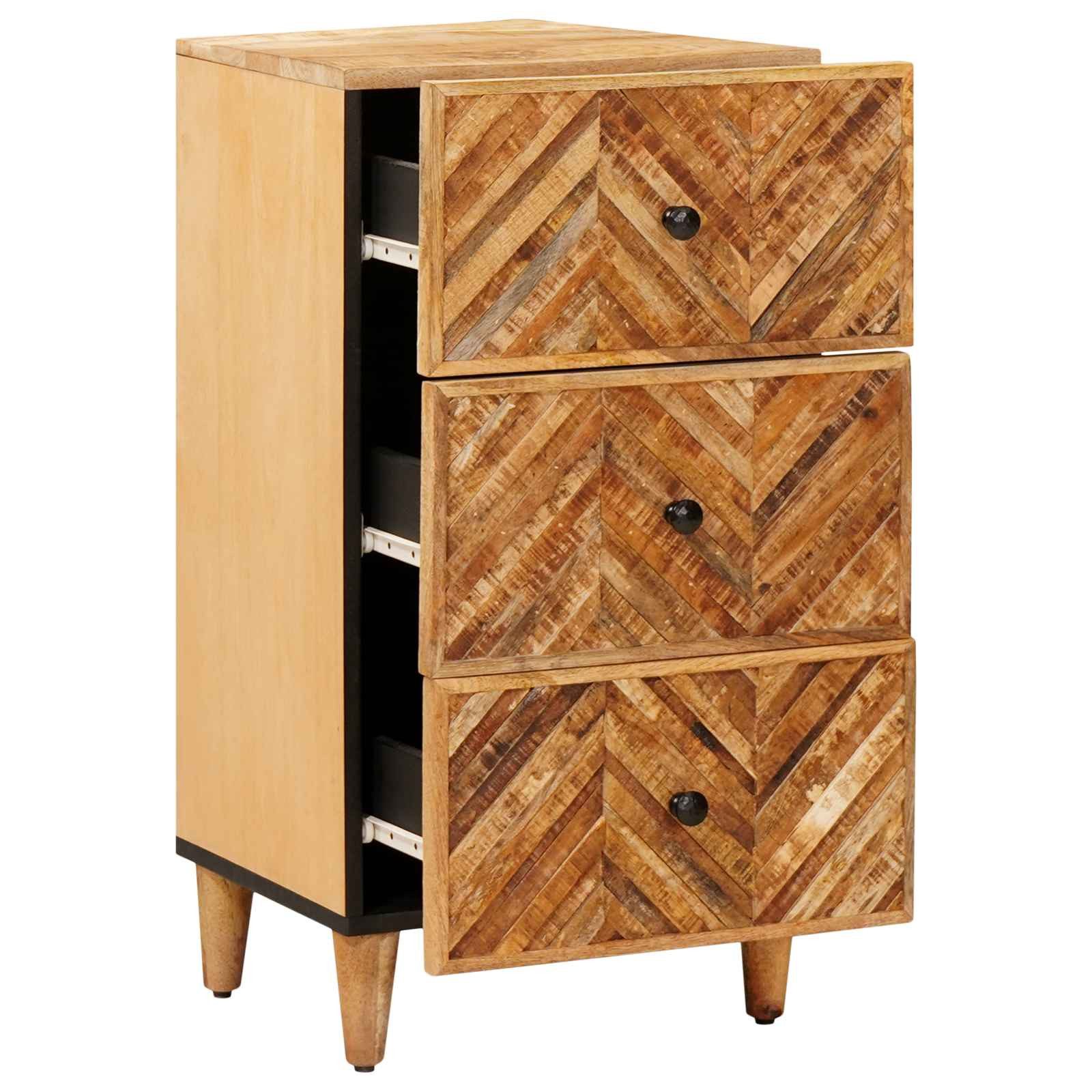 vidaXL Sideboard 40 x 33,5 x 75 cm Stauraumschränke Braun 40x33,5x75 cm Massivholz Mang