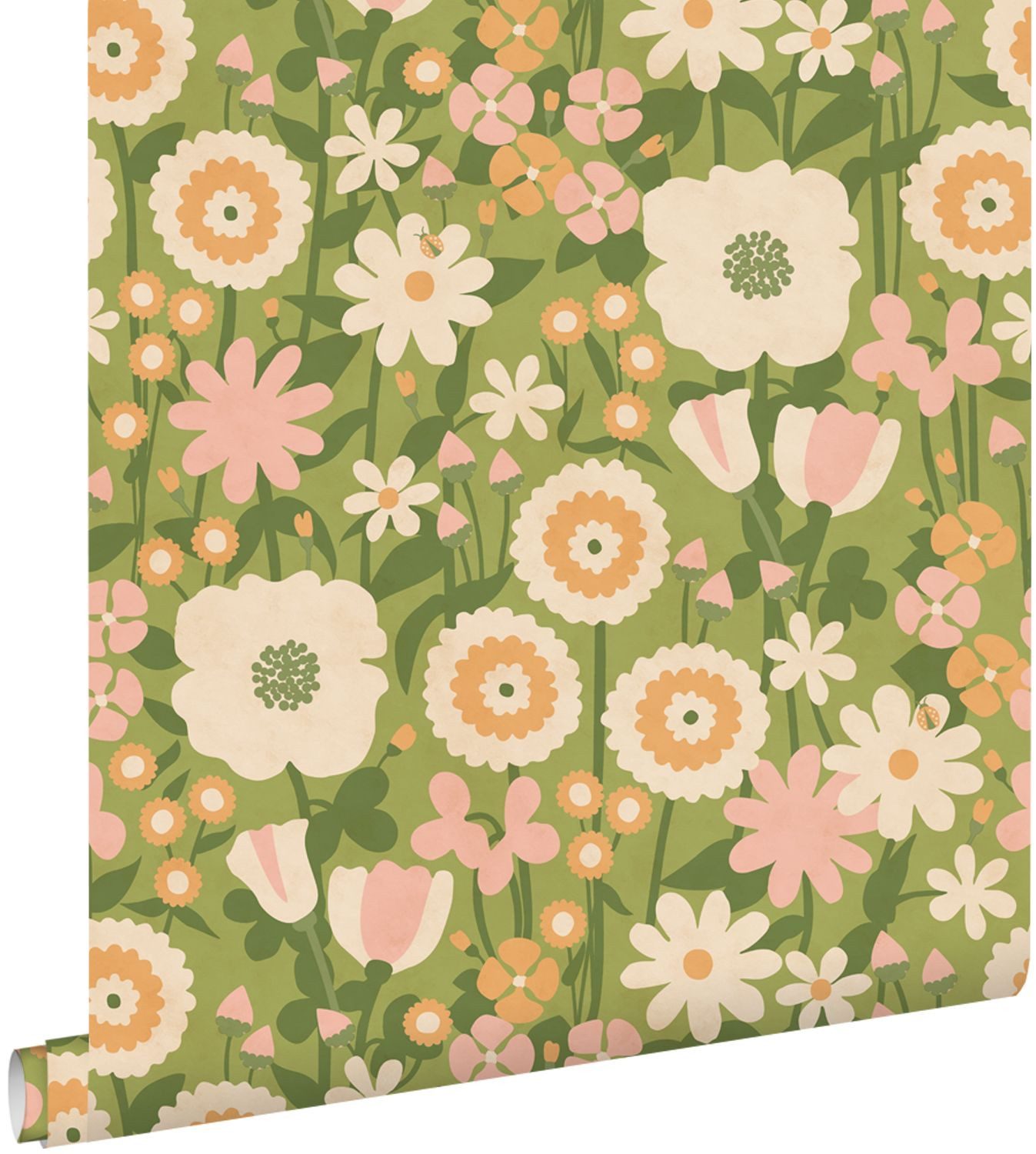ESTAhome Mustertapete Retro Blumen