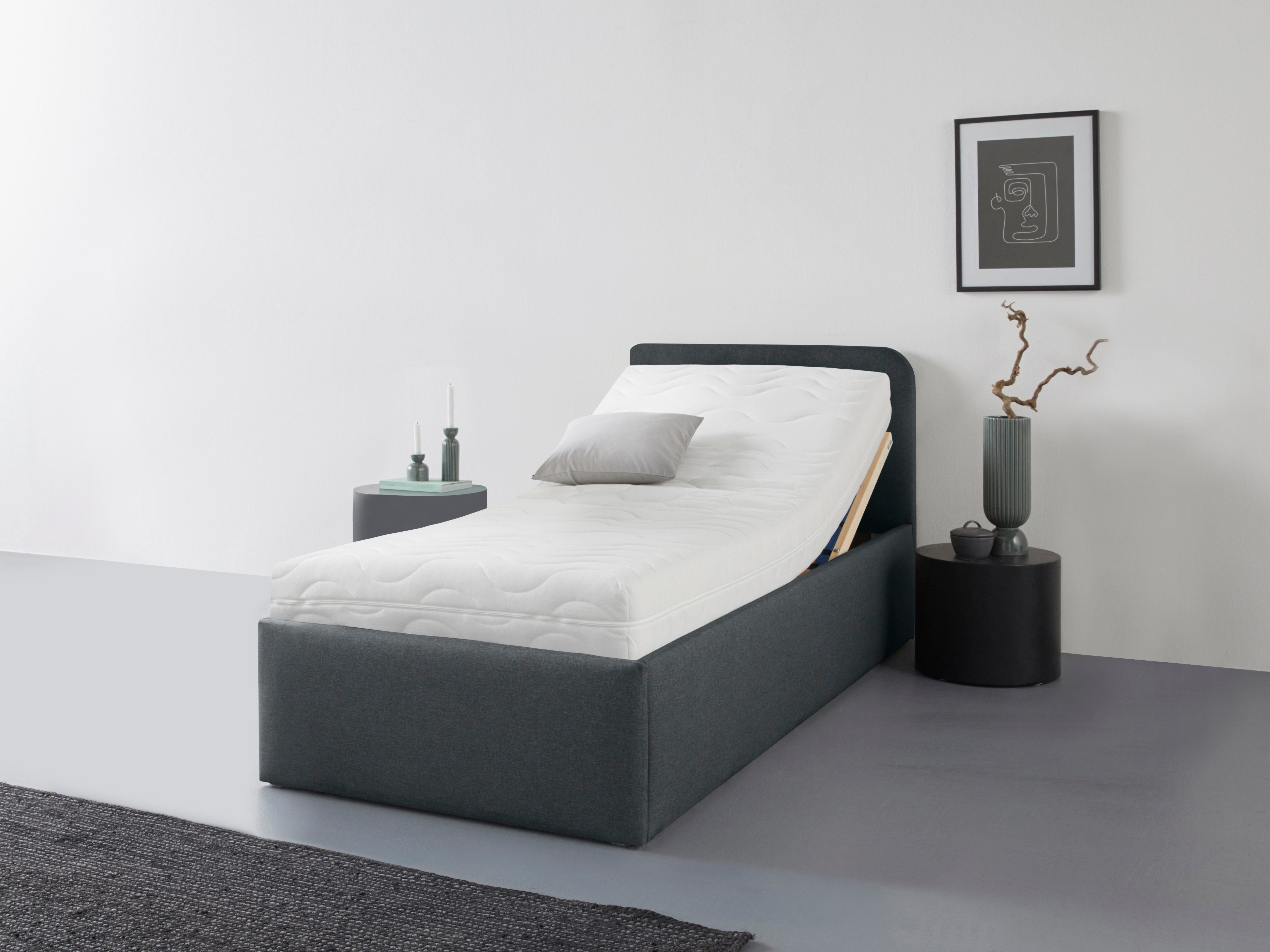 Westfalia Schlafkomfort Polsterbett "Rostock" auch mit Stauraum und Kopftei günstig online kaufen