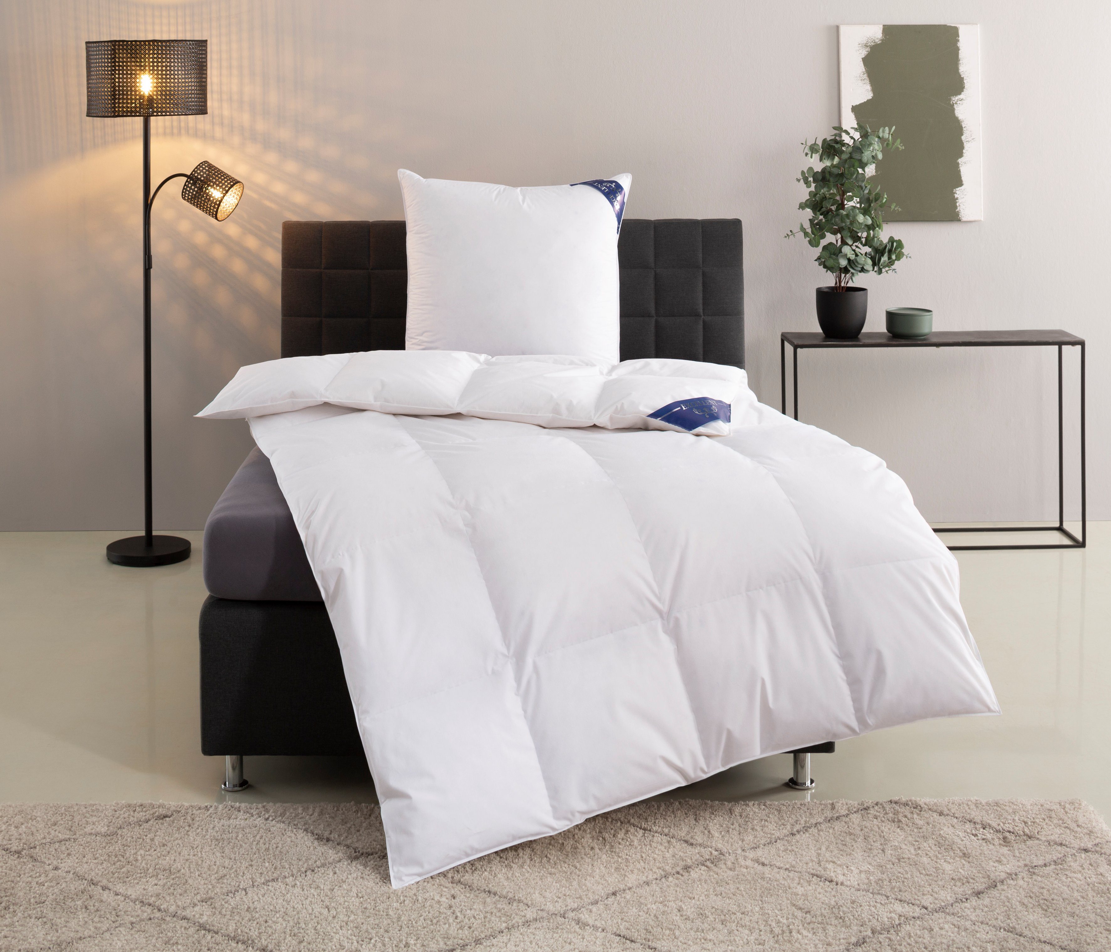 Excellent Daunenbettdecke + 3-Kammer-Kopfkissen Venedig, 2-tlg, günstig online kaufen