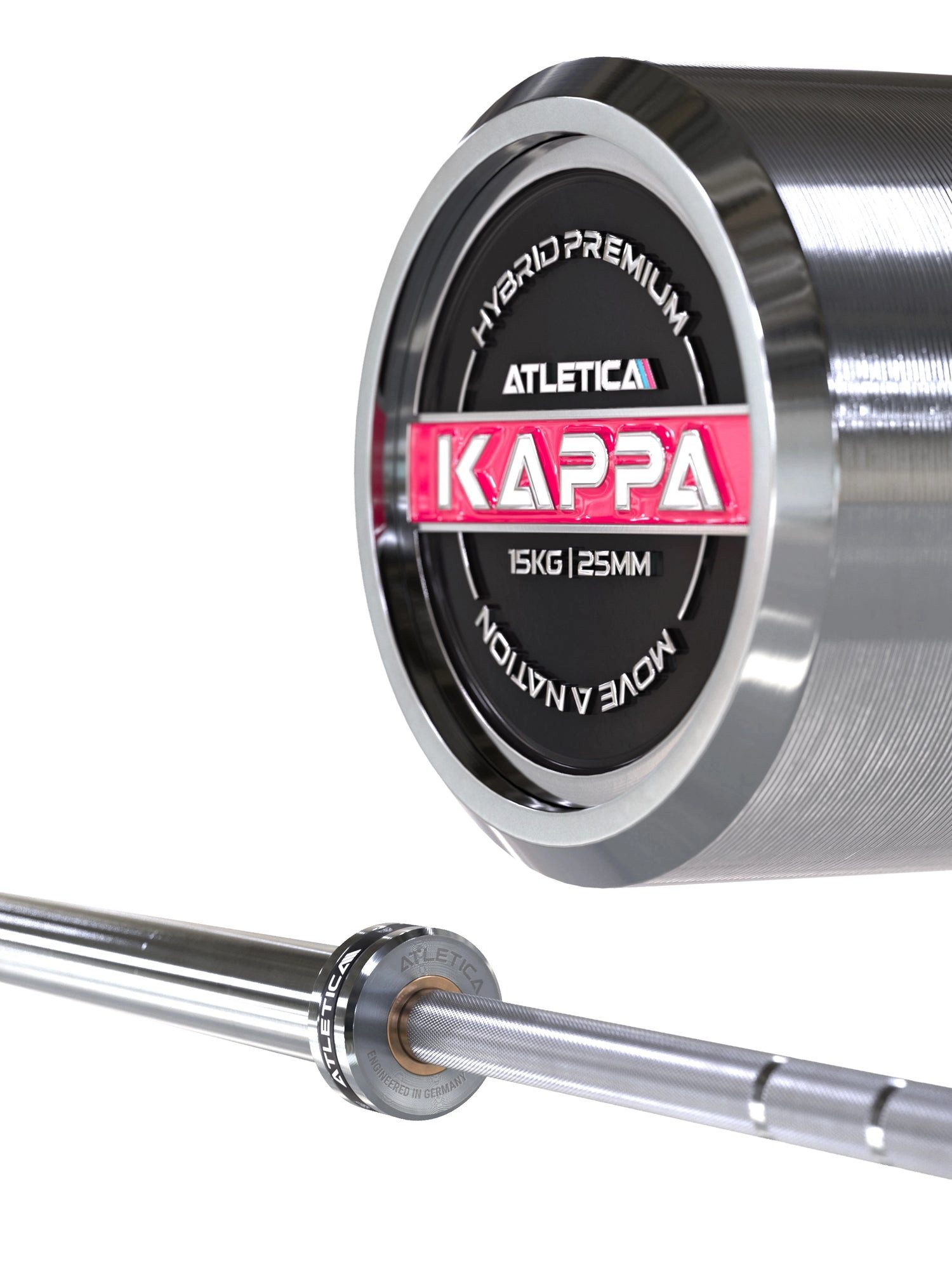 Langhantelstange Langhantel I Kappa I Premium-Hybridhantel für Powerfrauen I 15kg
