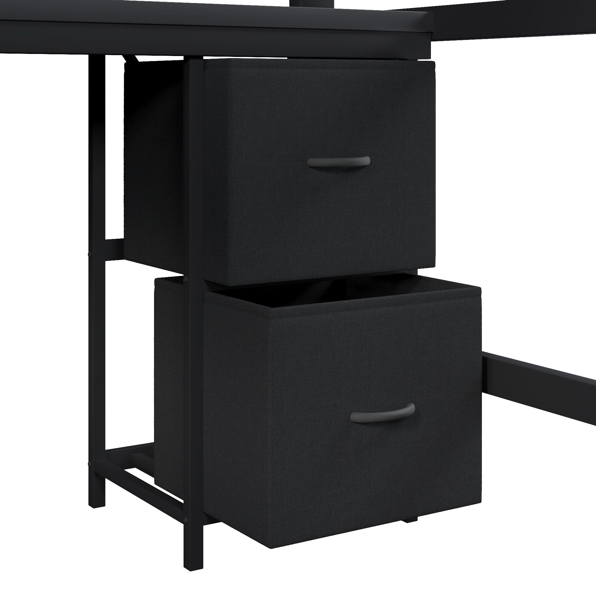 Merax Hochbett 140x200cm Metallbett mit LED-Beleuchtung & USB-Anschluss (1-St., Jugendbett Stockbett Einzelbett) Kinderbett mit Schreibtisch Bücherregal Ablagefächern Stauraum Leiter