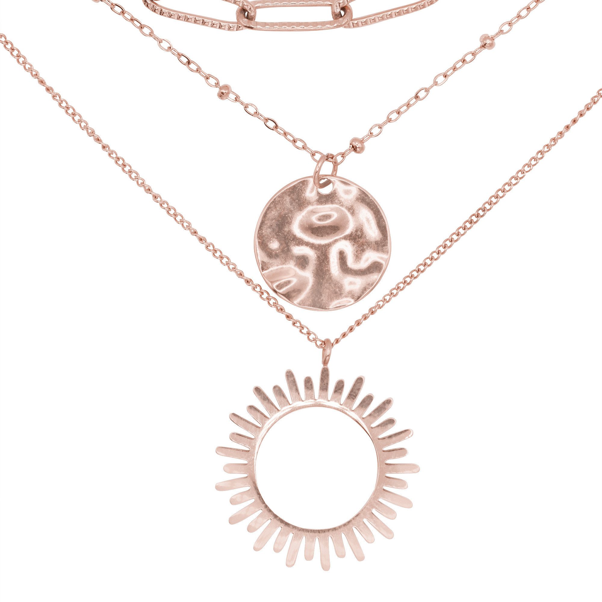 Collier Duvius rose goldfarben