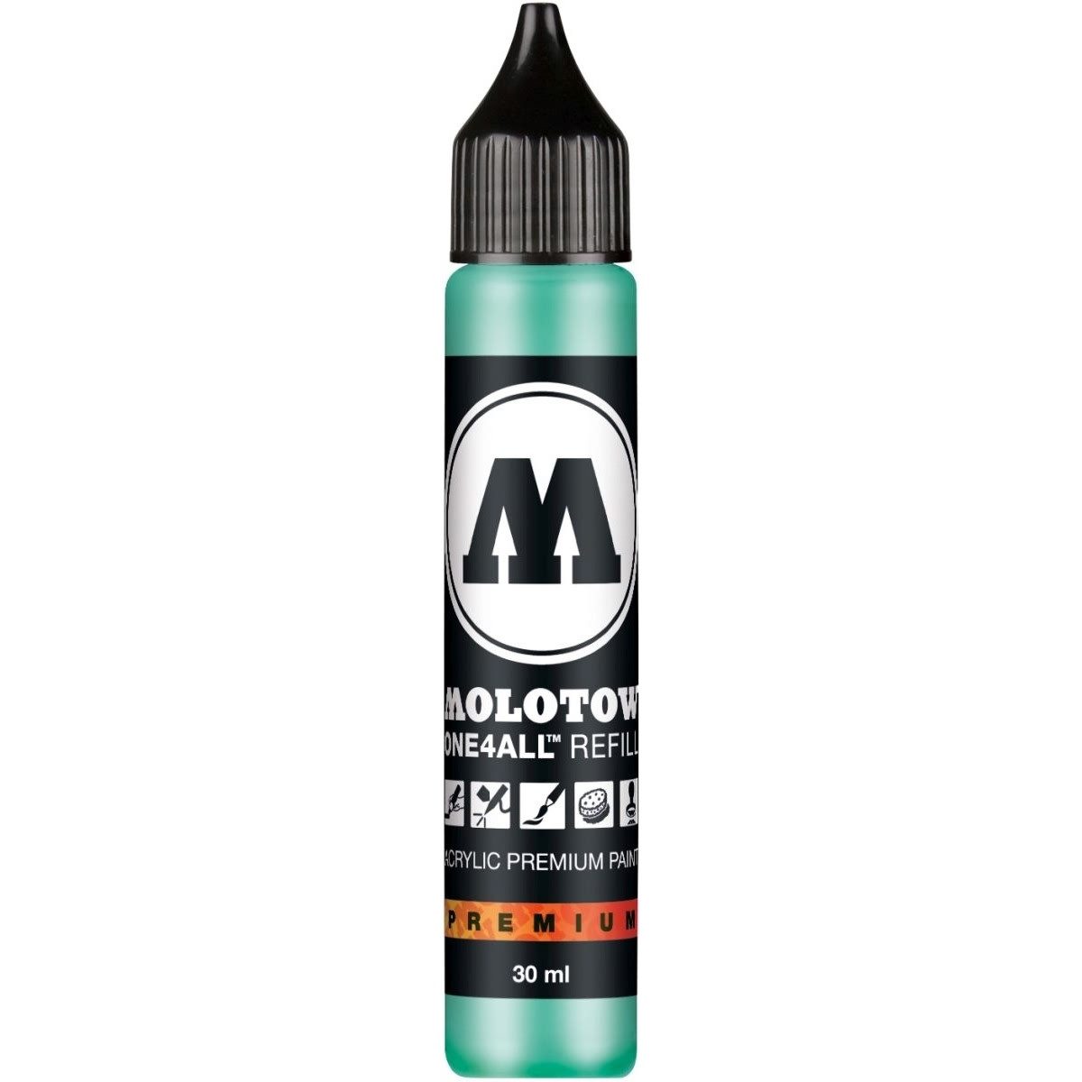 MOLOTOW Füllhalter Nachfülltinte One4All für Permanentmarker 30ml lagoblau pastell