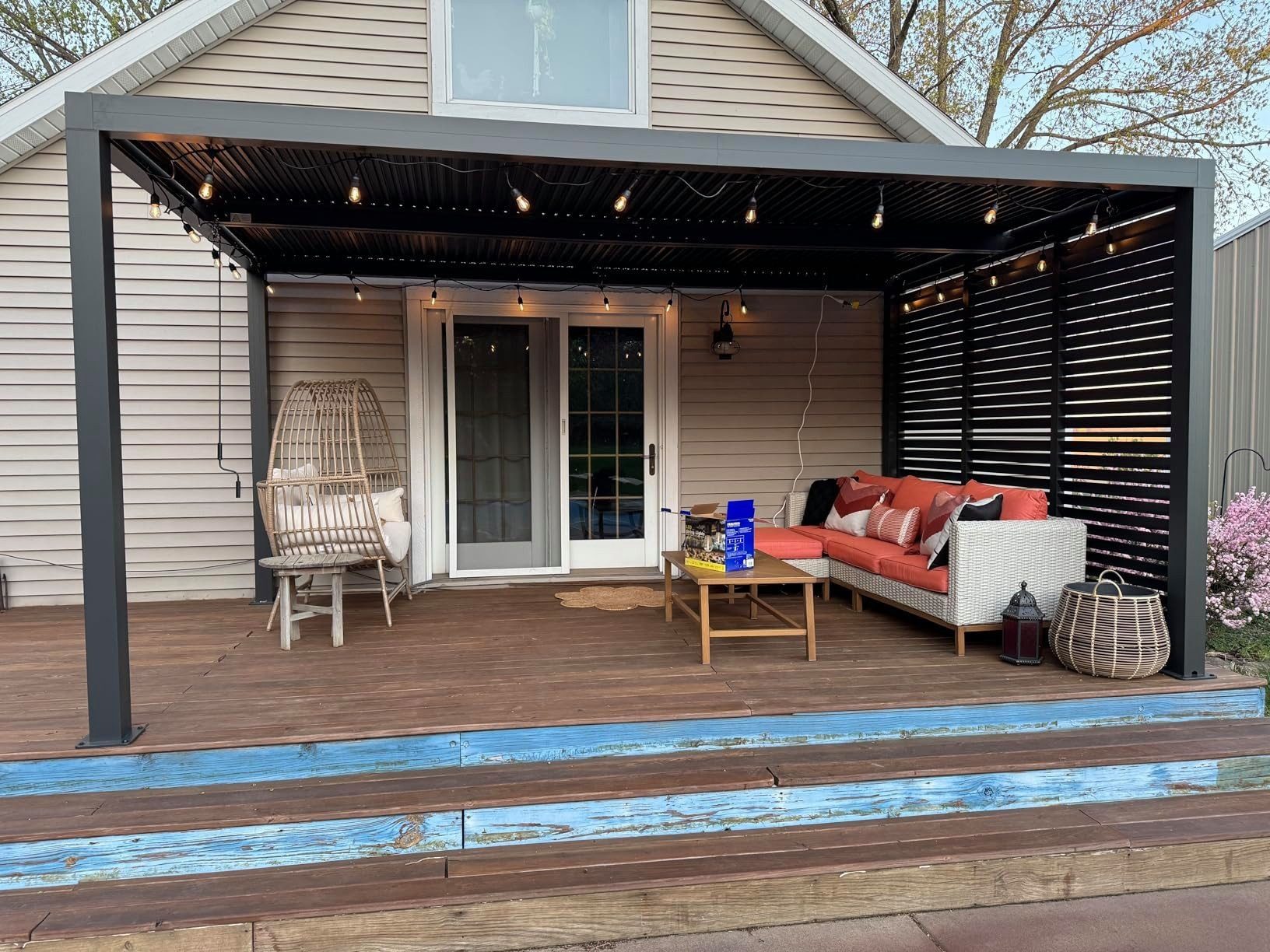 PURPLE LEAF Pergola Pavillon mit Lamellendach günstig online kaufen