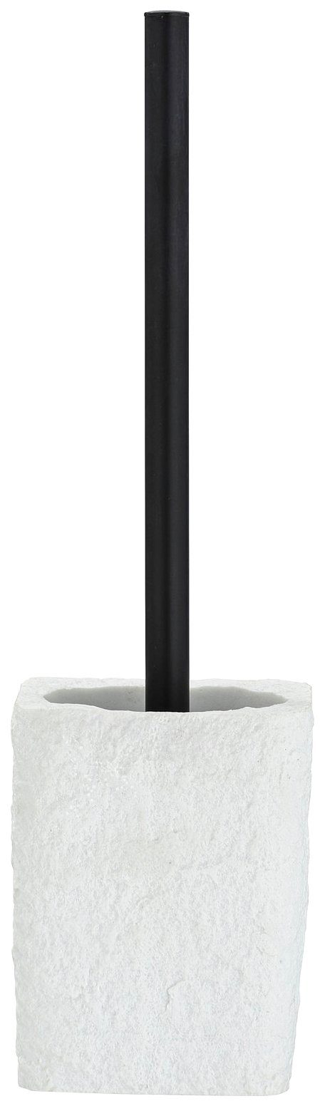 Zahnputzbecher WENKO Villata (1-tlg), mit WC-Garnitur und Grau, passenden Kombinierbar dem Seifenspender