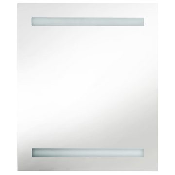 vidaXL Badezimmerspiegelschrank LED-Bad-Spiegelschrank Grau 50x14x60 cm (1-St)