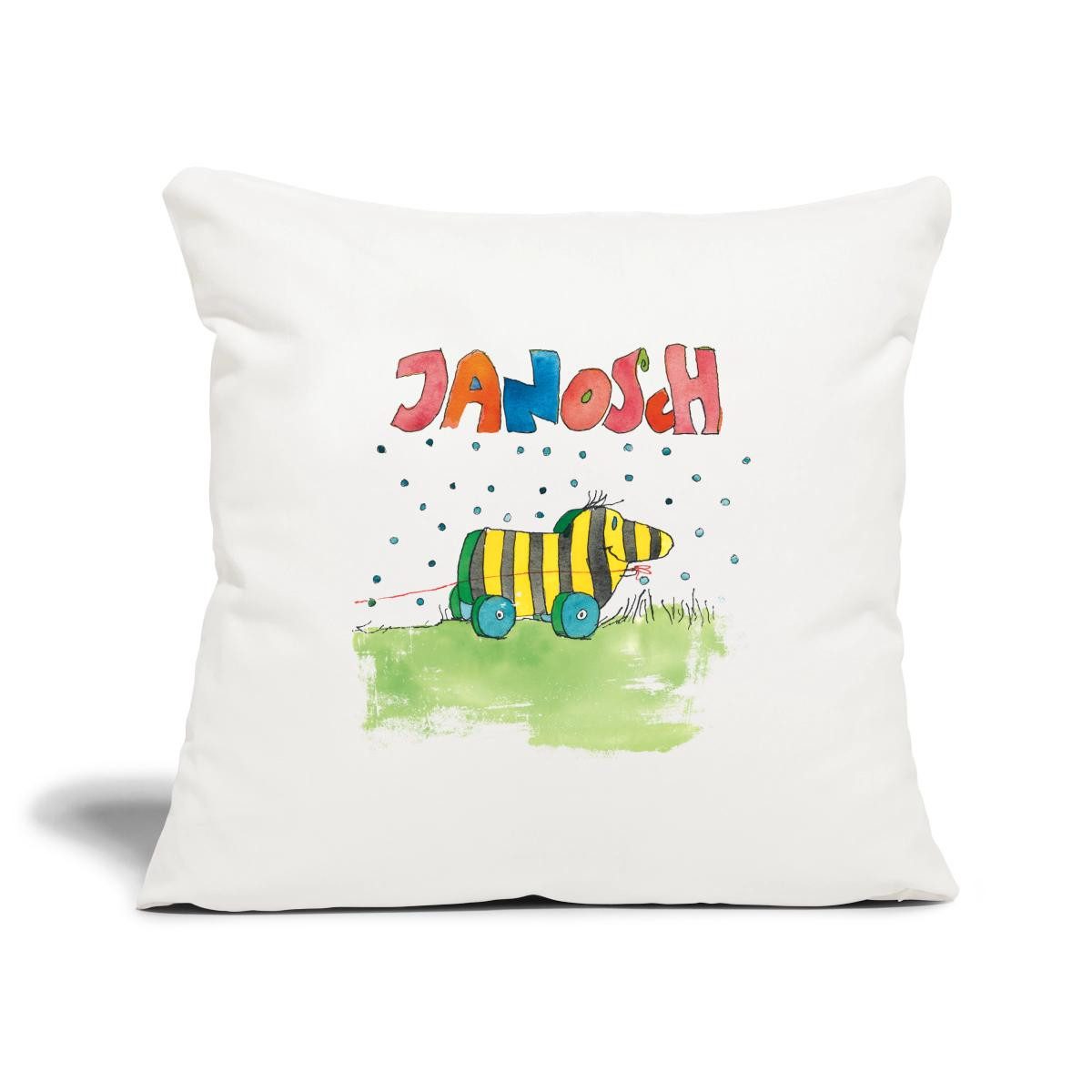 Spreadshirt Kissenbezug Janosch Tigerente Schriftzug Kissenbezug 45x45 cm