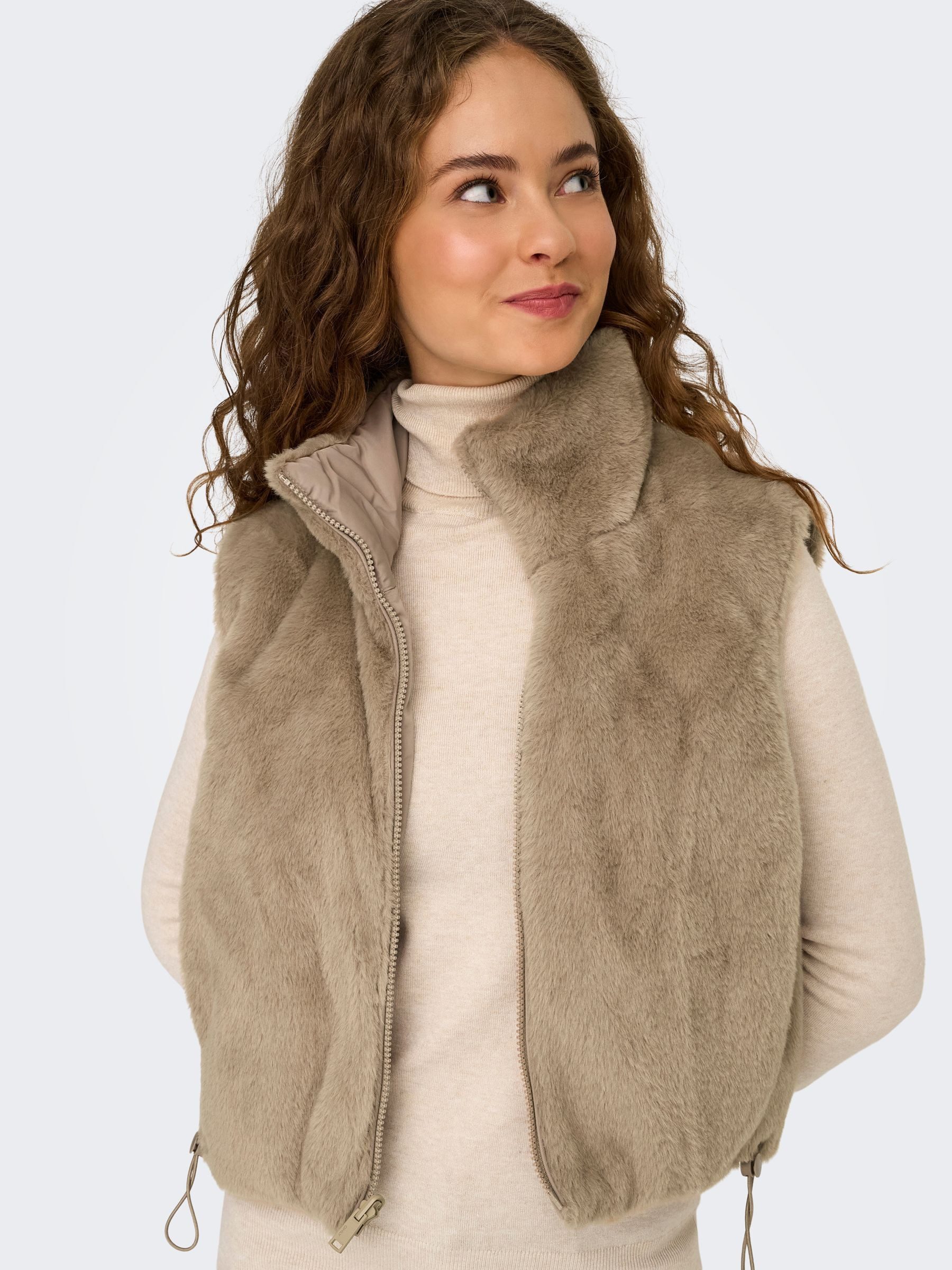 ONLY Plüschweste ONLDANA FAUX FUR REV.WAISTCOAT OTW CC Kunstfaser