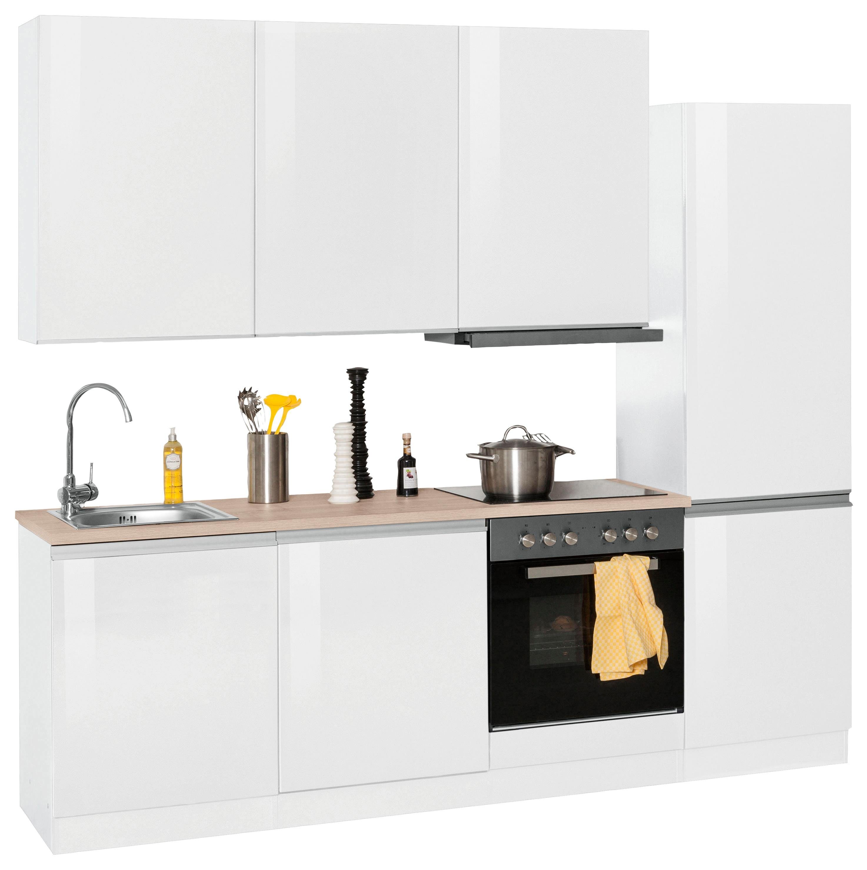 KOCHSTATION Küchenzeile KS-Ohio, mit E-Geräten, Breite 240 cm günstig online kaufen