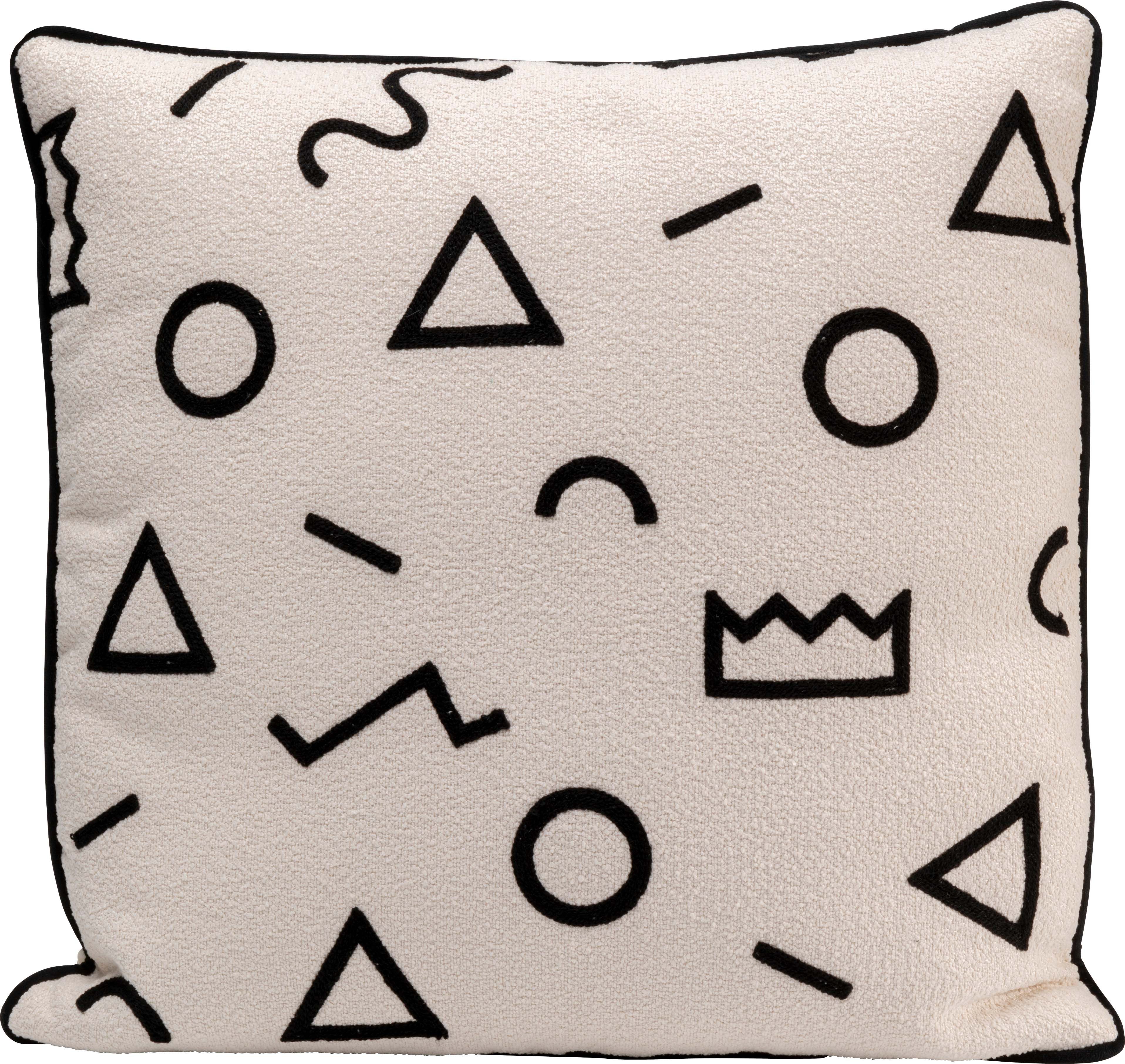 Kare Design Dekokissen Geometric, Kissenhülle mit Füllung, 45x45 cm, stützt Kopf und Nacken angenehm und sorgt für erholsamen Schlaf