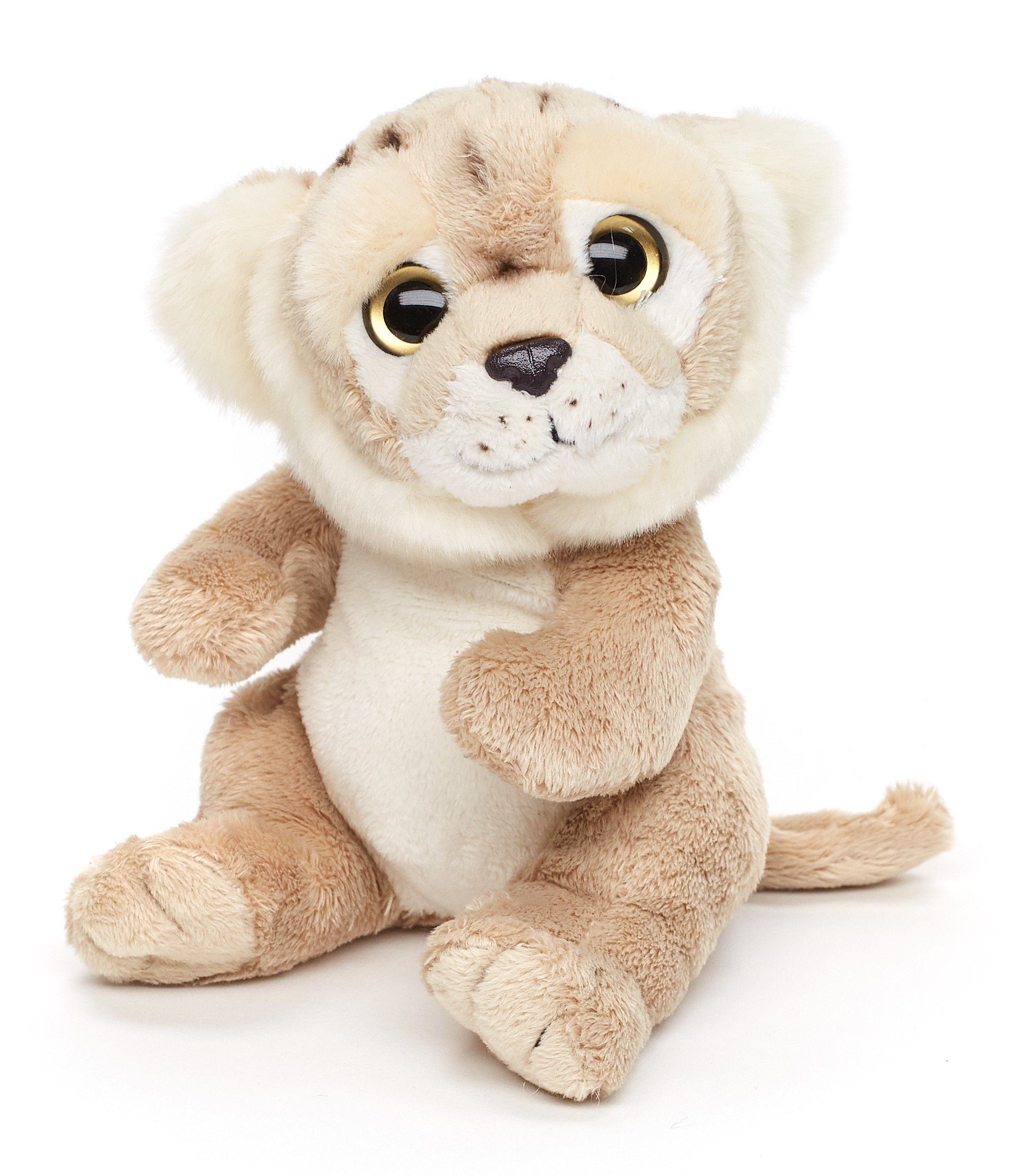 Uni-Toys Kuscheltier Plushie - Tiger/weißer Tiger/Löwe/ Löwin - 16 cm - Plüsch, Plüschtier, zu 100 % recyceltes Füllmaterial