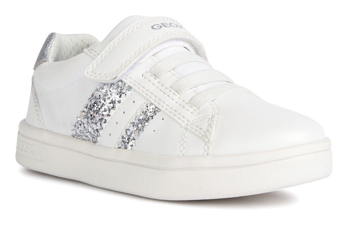 Geox J DJROCK GIRL Sneaker Metallic-Einsatz mit