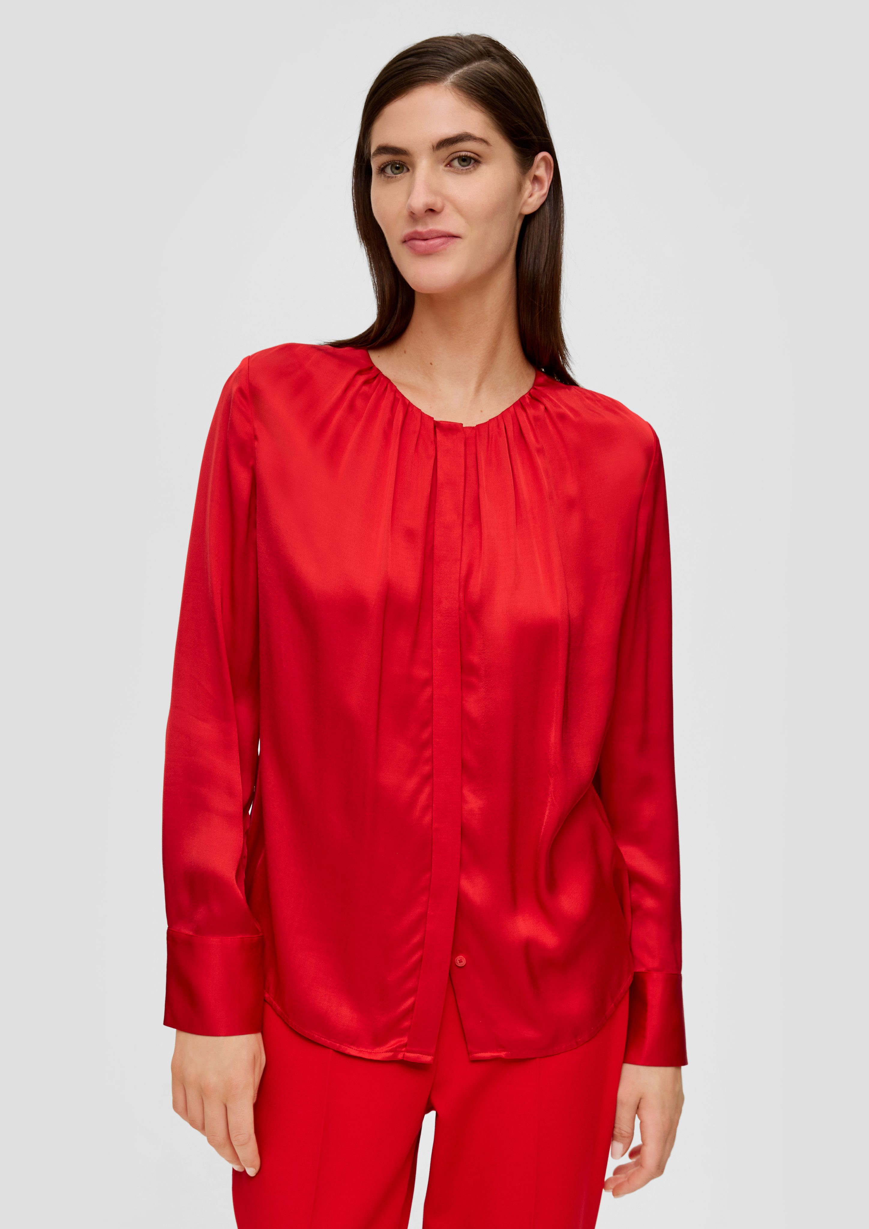 Langarmbluse Bluse aus Viskose