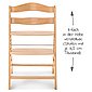 Hauck Hochstuhl »Hauck Alpha Plus Natur«, Mitwachsender Holz Treppenhochstuhl mit Schutzbügel, Sitzauflage und Gurt, Bild 6