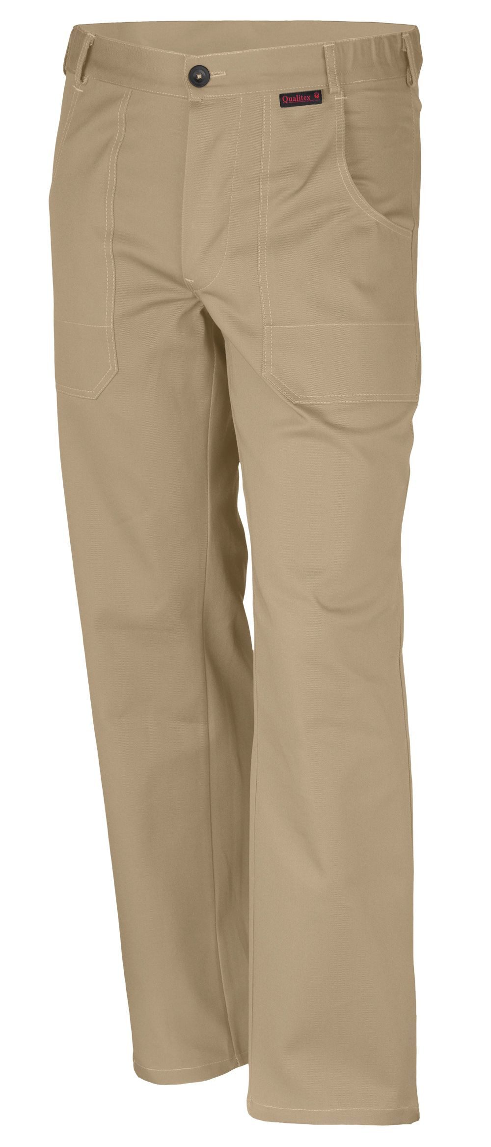 Qualitex Workwear Arbeitsbundhose favorite Arbeitshose aus pflegeleichter Baumwolle (Bundhose BW 320 g) (1-tlg) strapazierfähige Werkstatthose mit 4 Taschen - Blickdicht - Waschbar