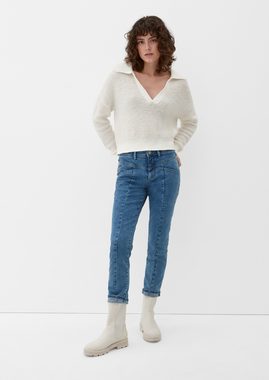 s.Oliver 7/8-Jeans Slim: Jeans mit Ziernaht Waschung