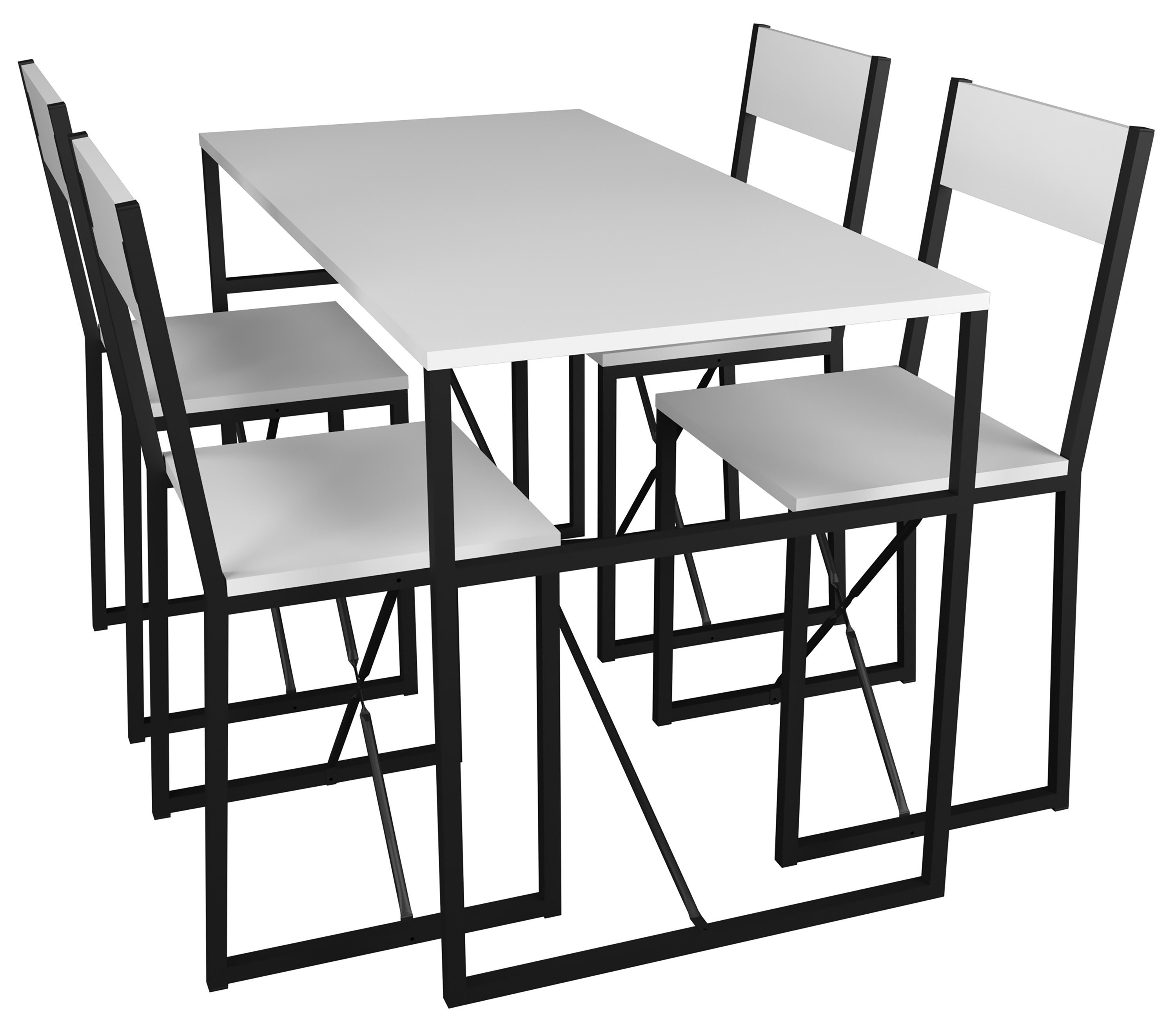 VCM Essgruppe 5-tlg. Metall Essgruppe Tischgruppe Set Insasi L günstig online kaufen