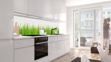 Stickerprofis Küchenrückwand WIESEN GRAS, (Premium), 1,5mm, selbstklebend, hält auf besonders vielen Öberflächen