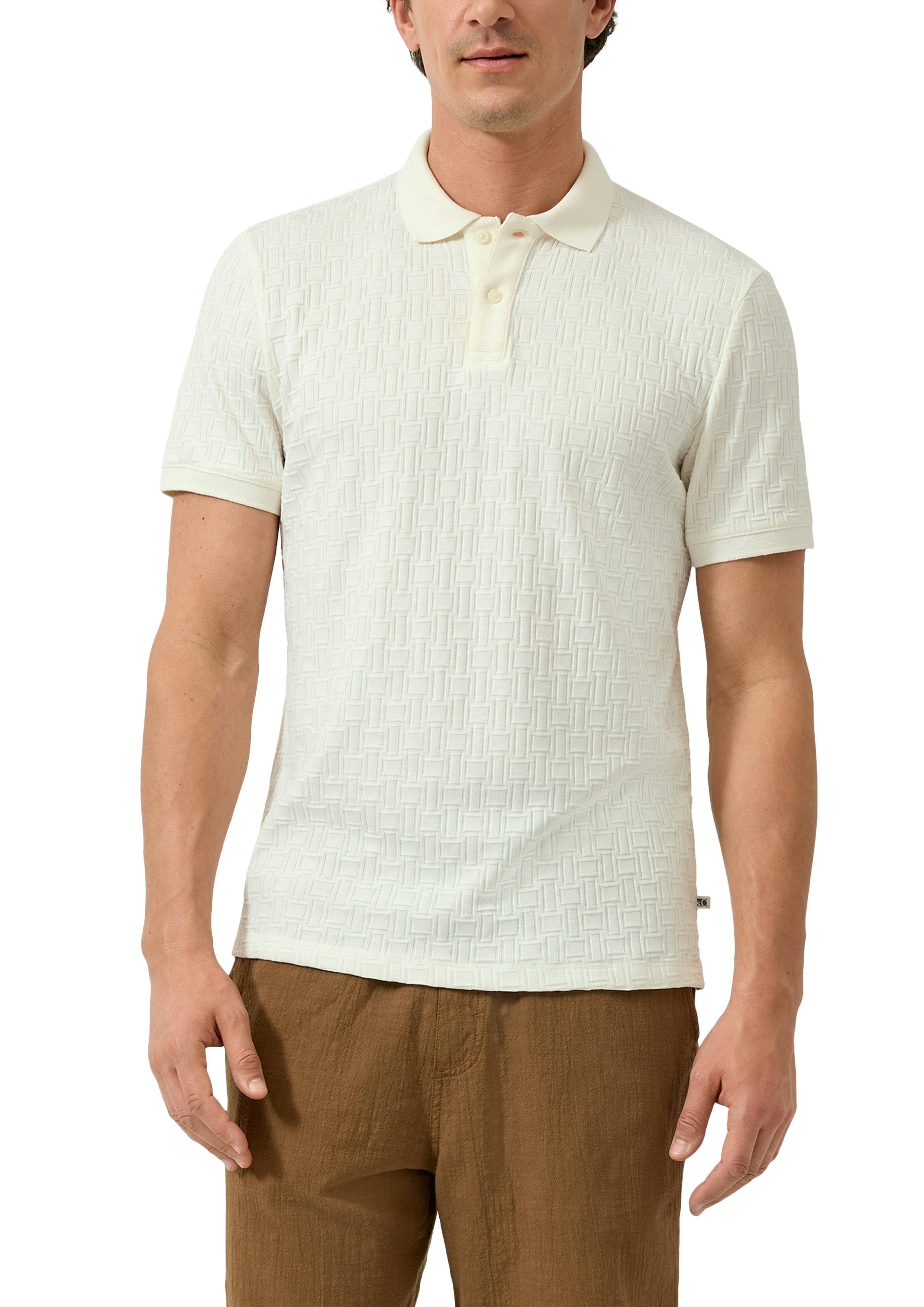s.Oliver Poloshirt mit Struktur-Muster