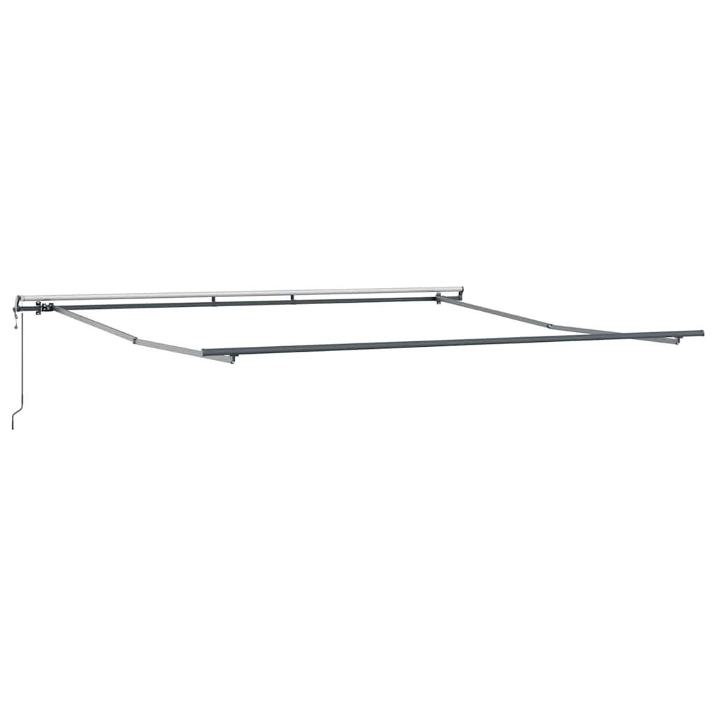 vidaXL Markise Markisenrahmen Anthrazit 450 x 350 cm Aluminium (1-St)