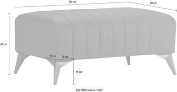 Places of Style Polsterhocker MATTHEW, Steppung, B/T/H: 90/60/43 cm