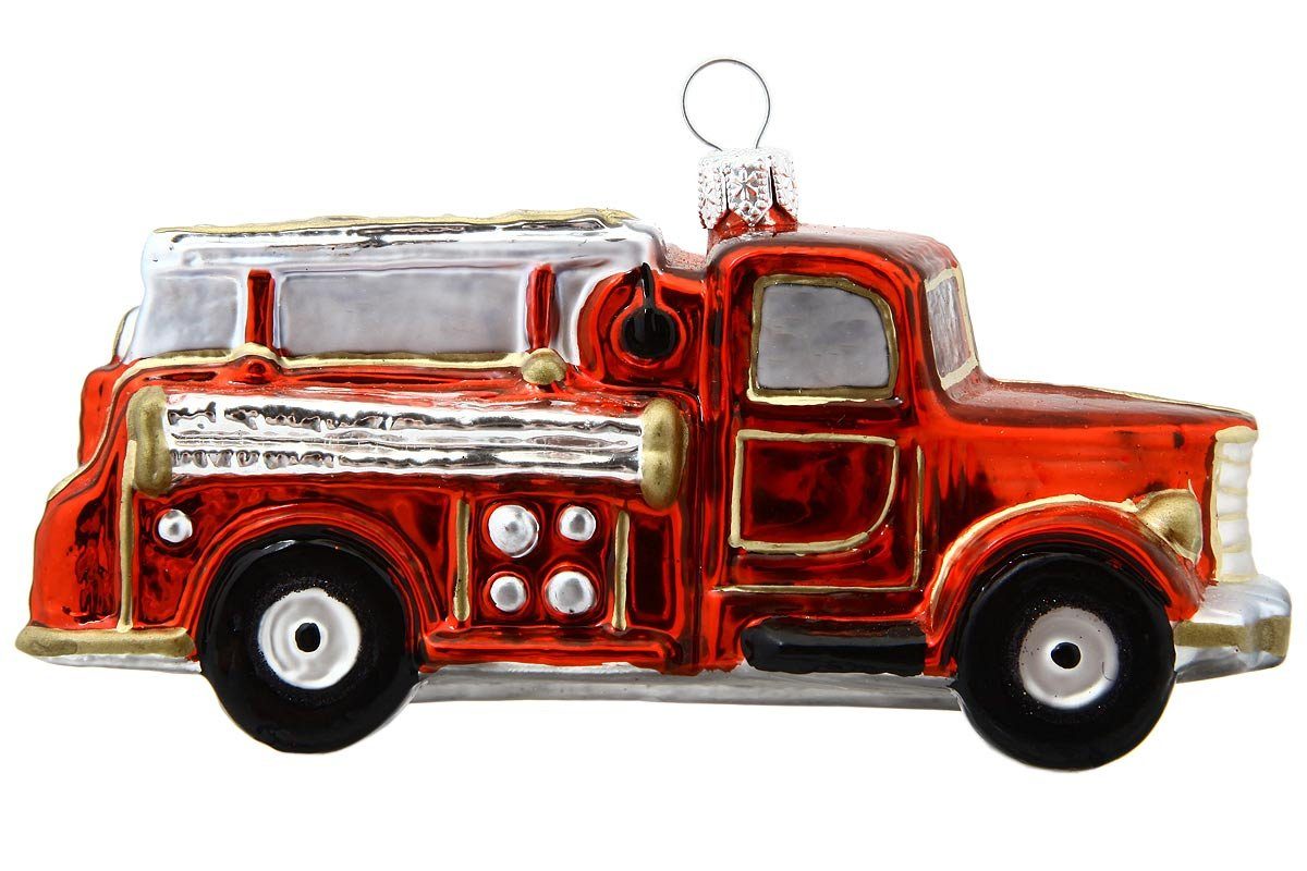 Hamburger Weihnachtskontor Christbaumschmuck Feuerwehr, Вешалки для украшений - mundgeblasen - handdekoriert