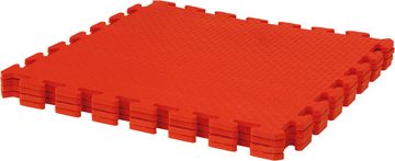 Jamara Puzzle Puzzlematten 50 x 50 cm, rot, 4 Puzzleteile