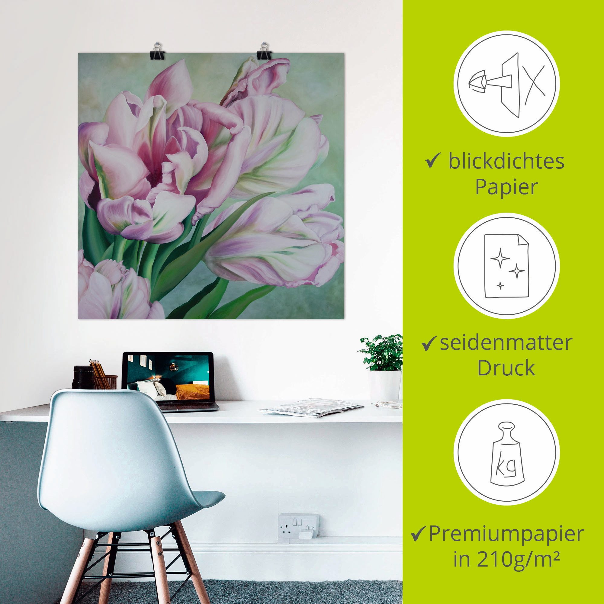 Artland Poster Tulpen, Blumen (1 St), ohne Rahmen