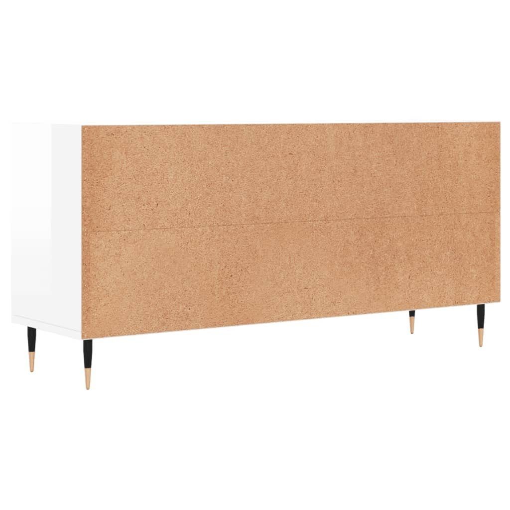 103,5x30x50 vidaXL Hochglanz-Weiß (1-St) TV-Schrank Holzwerkstoff cm TV-Schrank