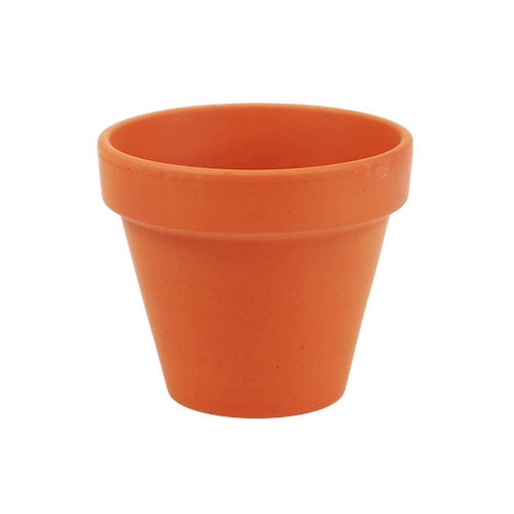 Viana Übertopf Blumentopf Terrakotta Ton Ø6cm 5cm Hoch 10 Stück Indoor Outdoor