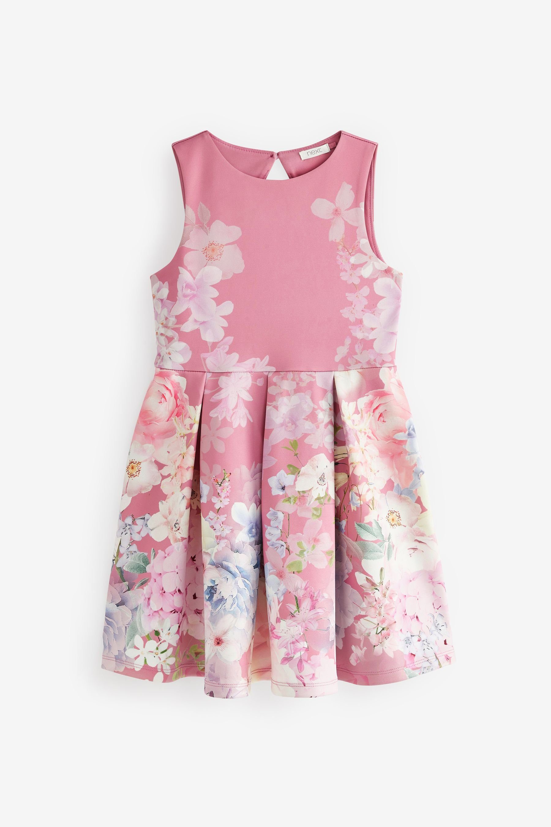 Next Partykleid Festliches Kleid (1-tlg) Pink Floral Scuba