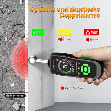 DOPWii Feuchtigkeitsmesser Wand Feuchtigkeits-Detector mit Licht, Auto-Kalibrierung