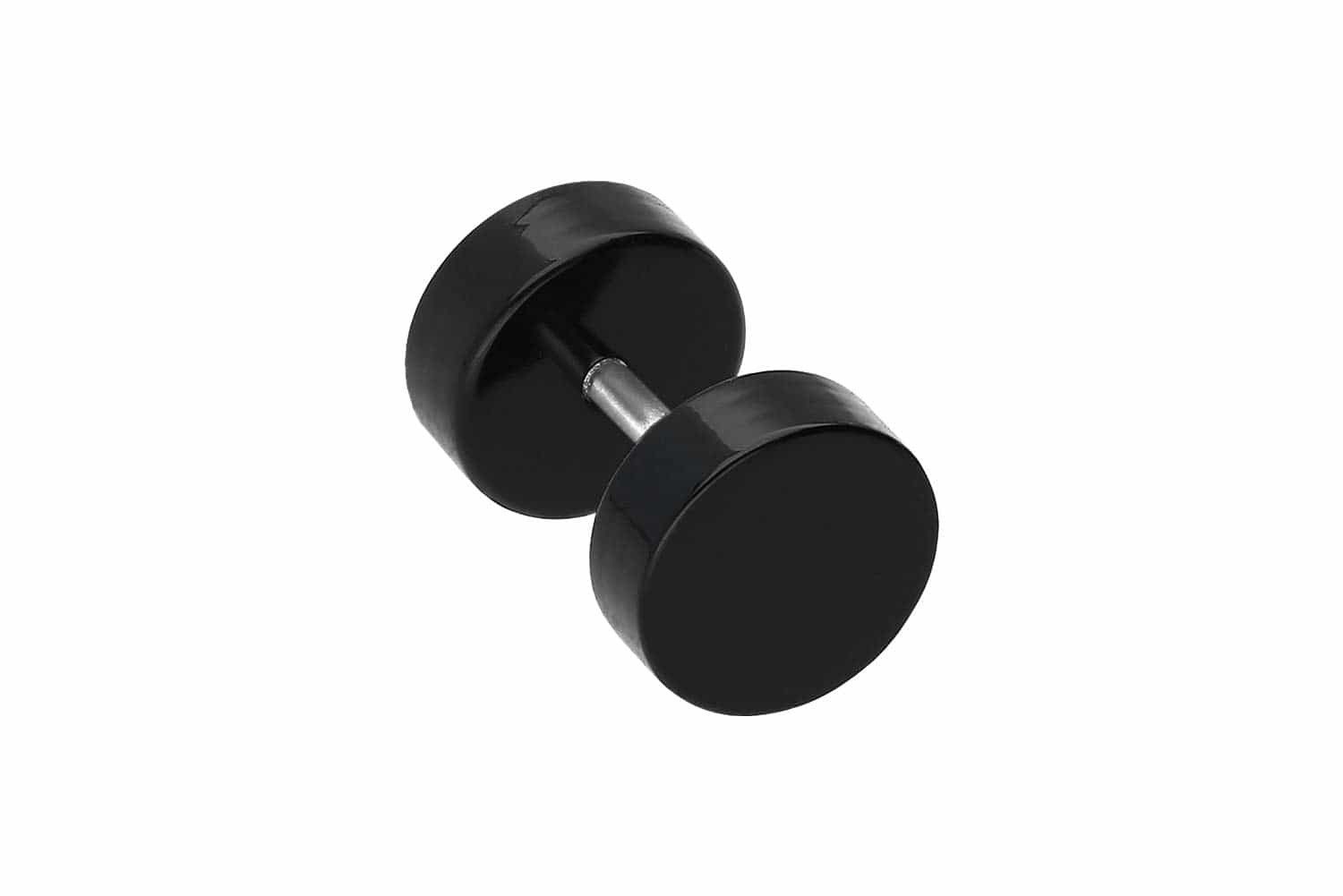 PIERCINGLINE Fake-Ear-Plug Acryl Fake Plug SCHWARZ (Fake Plugs, 1-tlg)