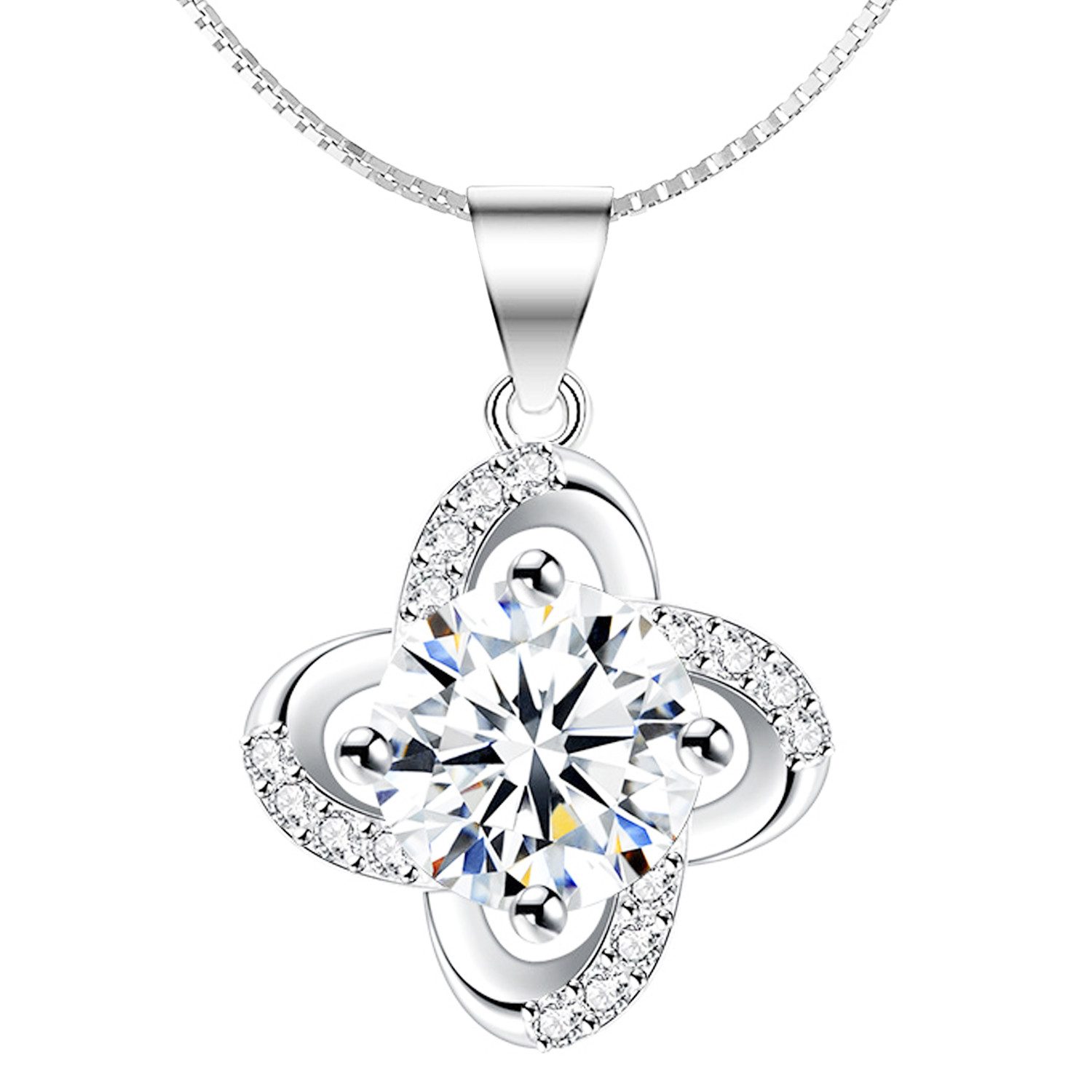 LÖB Kette mit Anhänger Silber Halskette günstig online kaufen