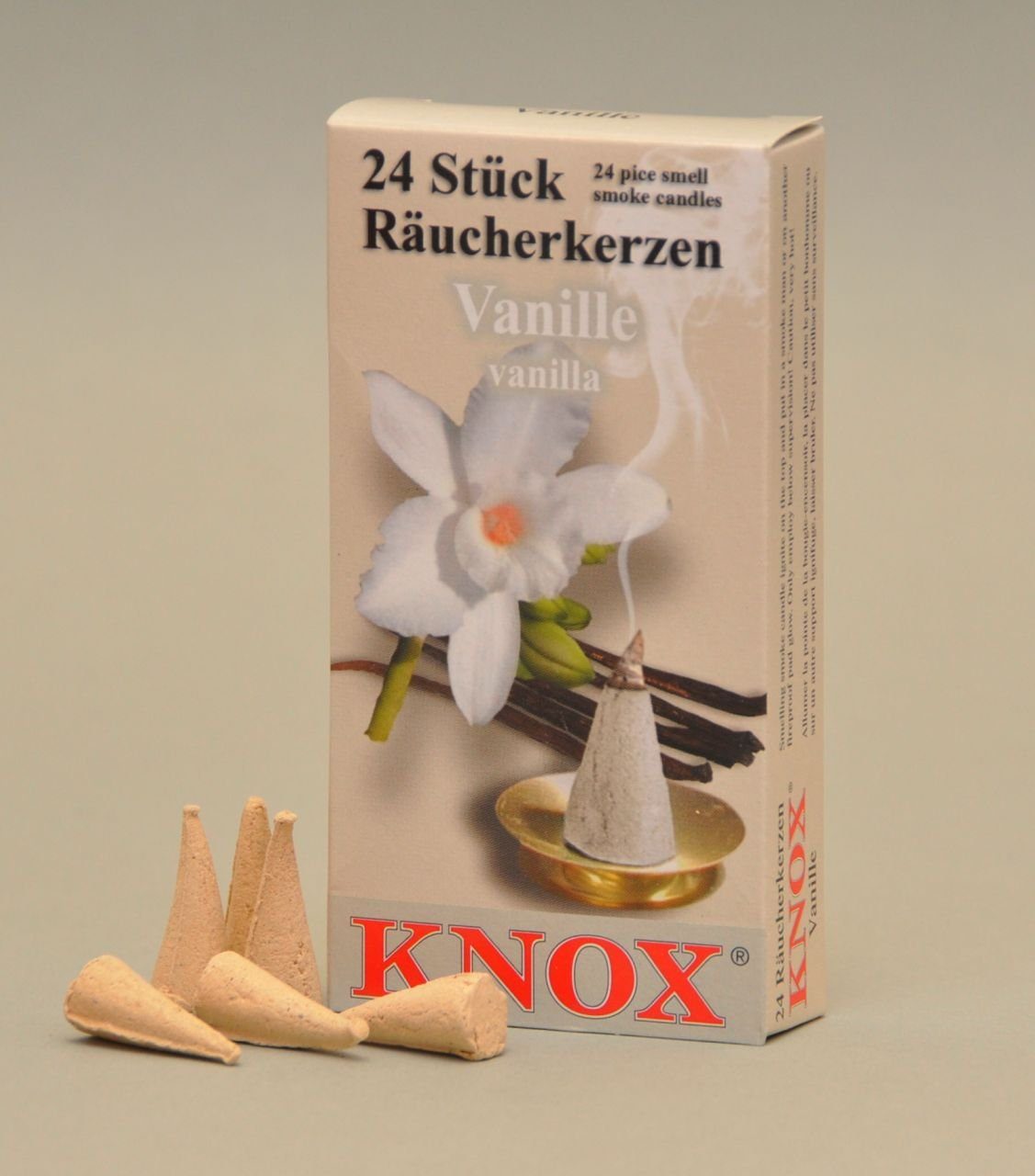 Stück KNOX Räucherhaus 24 Räucherkerzen Knox - Vanille