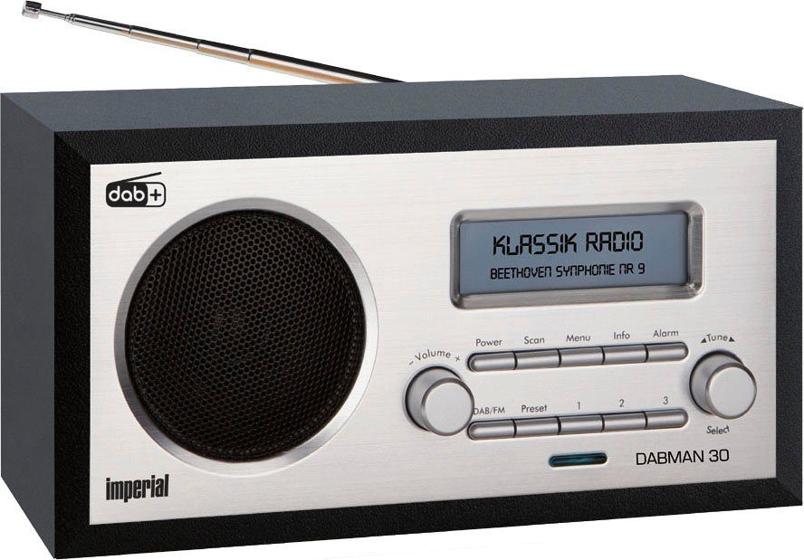 UKW W) 30 FM-Tuner, mit DABMAN 5 Digitalradio (DAB) RDS, (DAB), schwarz TELESTAR by (Digitalradio IMPERIAL
