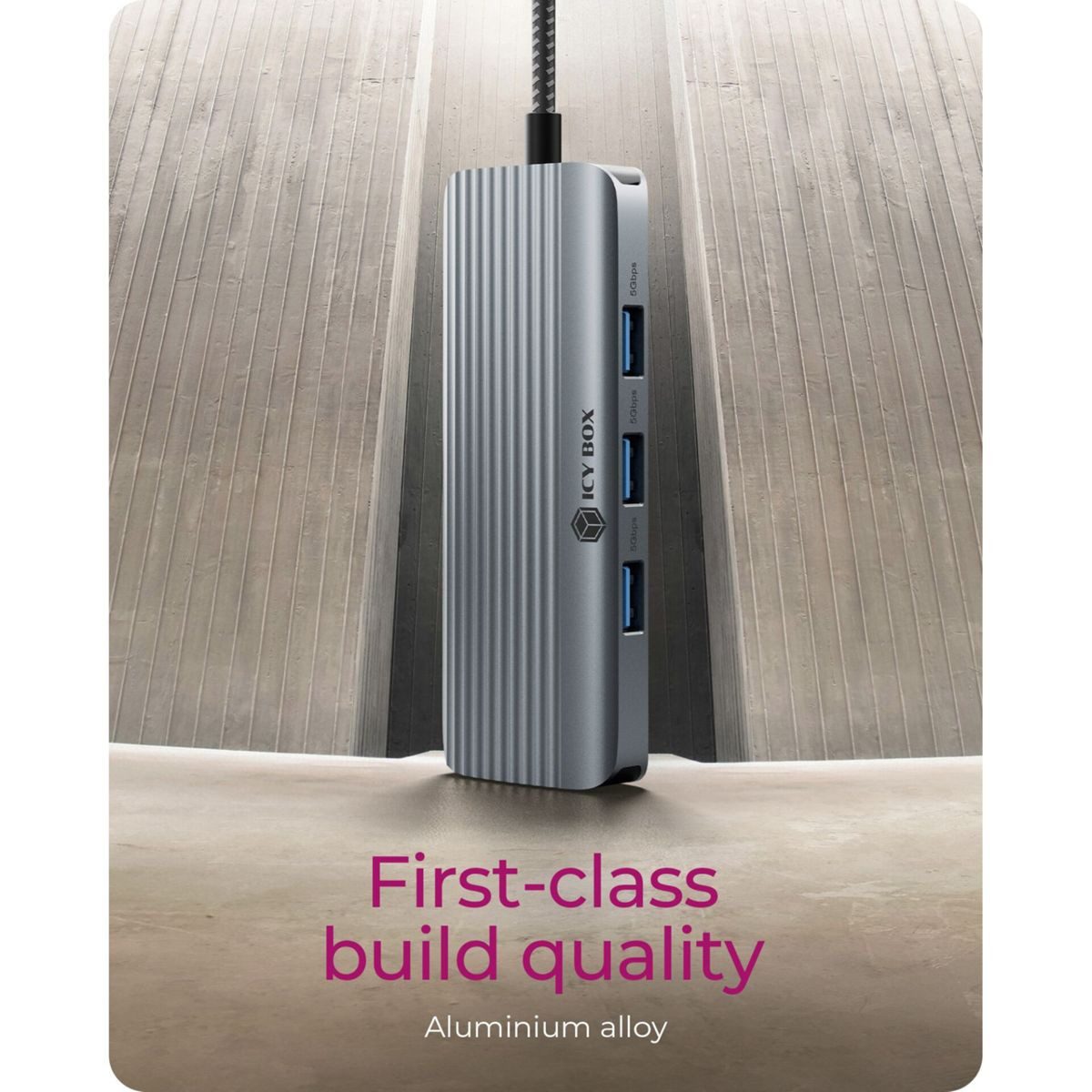 Raidsonic Festplatten-Gehäuse ICY BOX IB-DK4034a-CPD USB Type-C Dockingstation