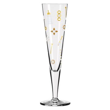 Ritzenhoff Sektglas Goldnacht, Glas, Transparent H:24cm D:7cm Glas