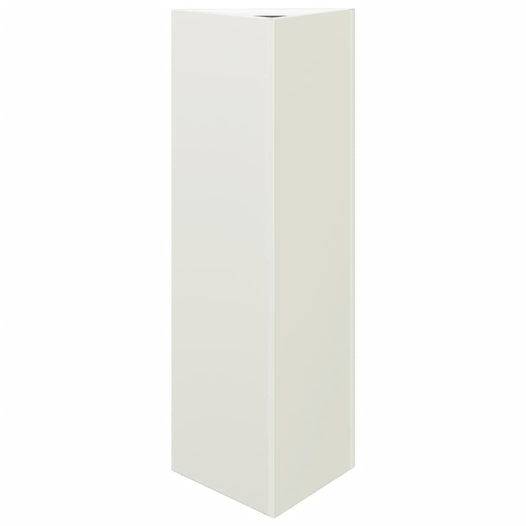 vidaXL Blumentopf Pflanzkübel Weiß Dreieckig 30x26x75 günstig online kaufen