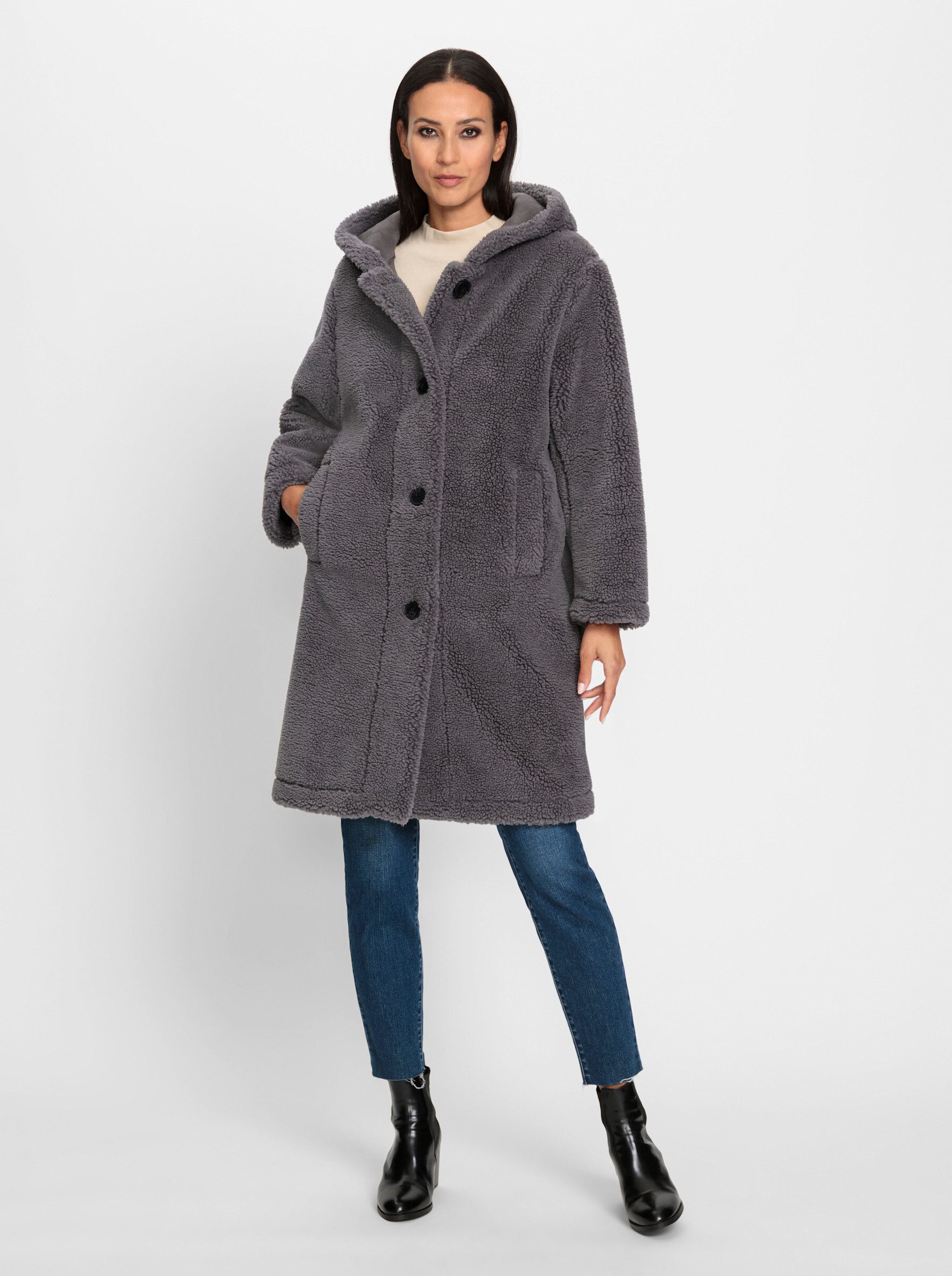 heine Langmantel Fleecemantel . günstig online kaufen