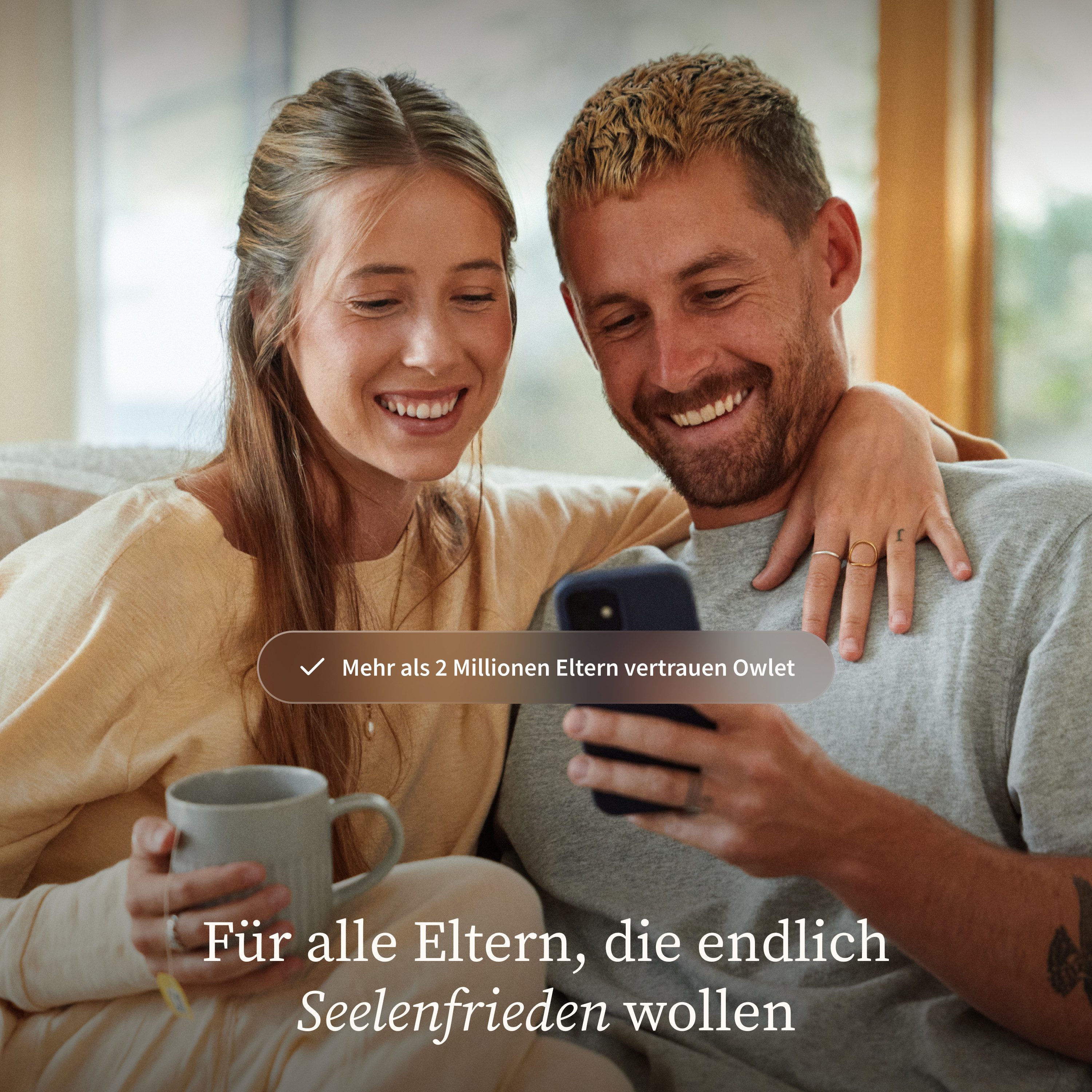 Owlet Baby Care DE Baby Monitor Video Surveillance with App, 2K-HD, Temperature & Humidity Sensor