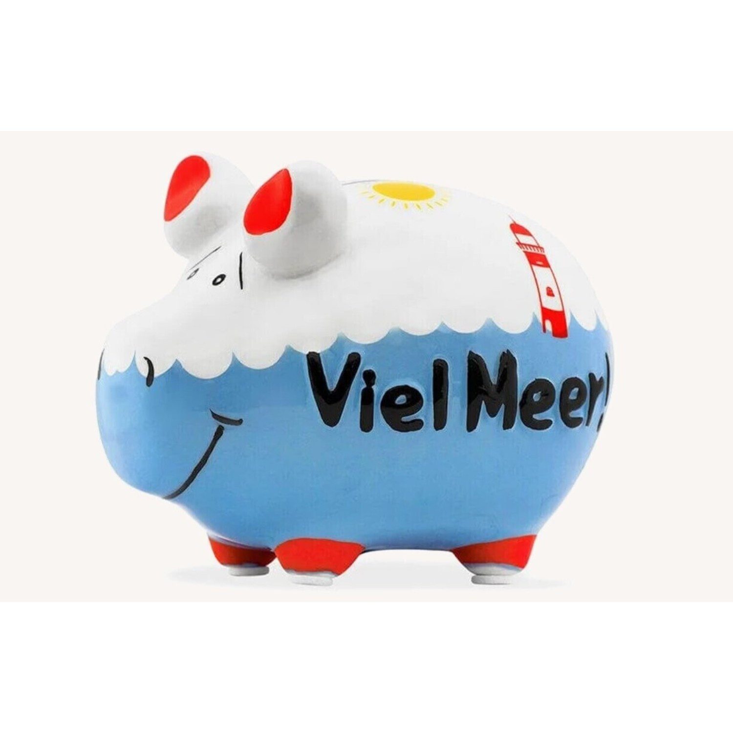 Spardose Viel Meer! Sparschwein