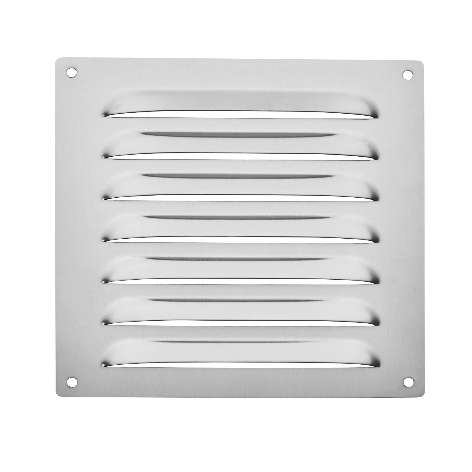 SO-TECH® Lüftungsgitter Belüftungsgitter Edelstahl SS304 gebürstet aufschraubbar (1 St), 165 x 165 mm